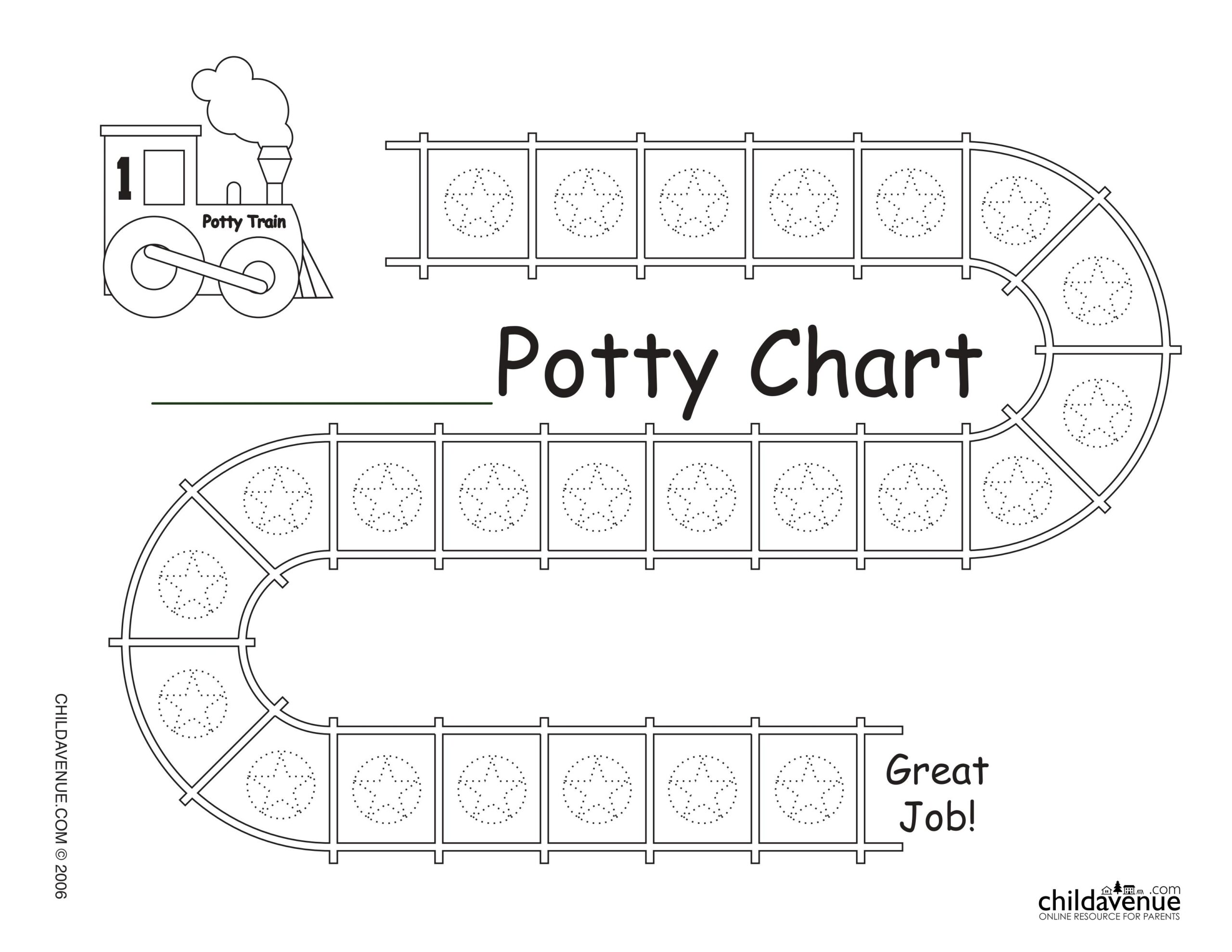 Potty Training Sticker Chart Printable Potty Training Sticker Chart Printable