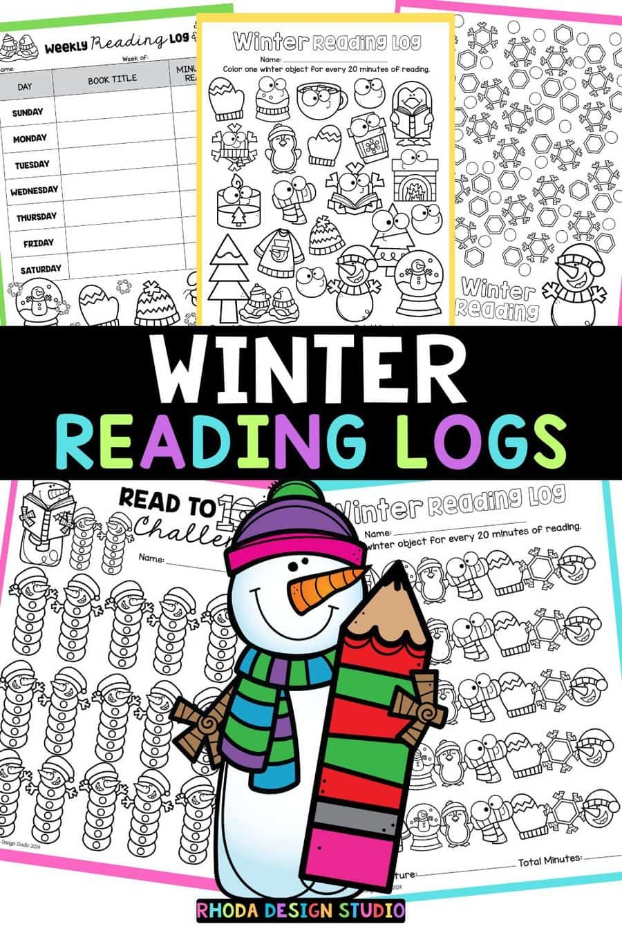 Free Printable Winter Reading Logs For Homework And Tracking