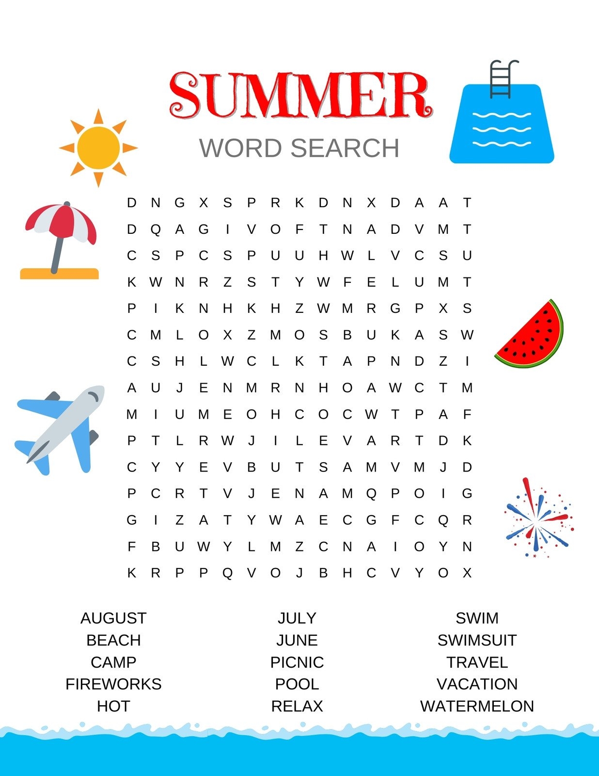 Free Printable Word Search Worksheet Templates Canva