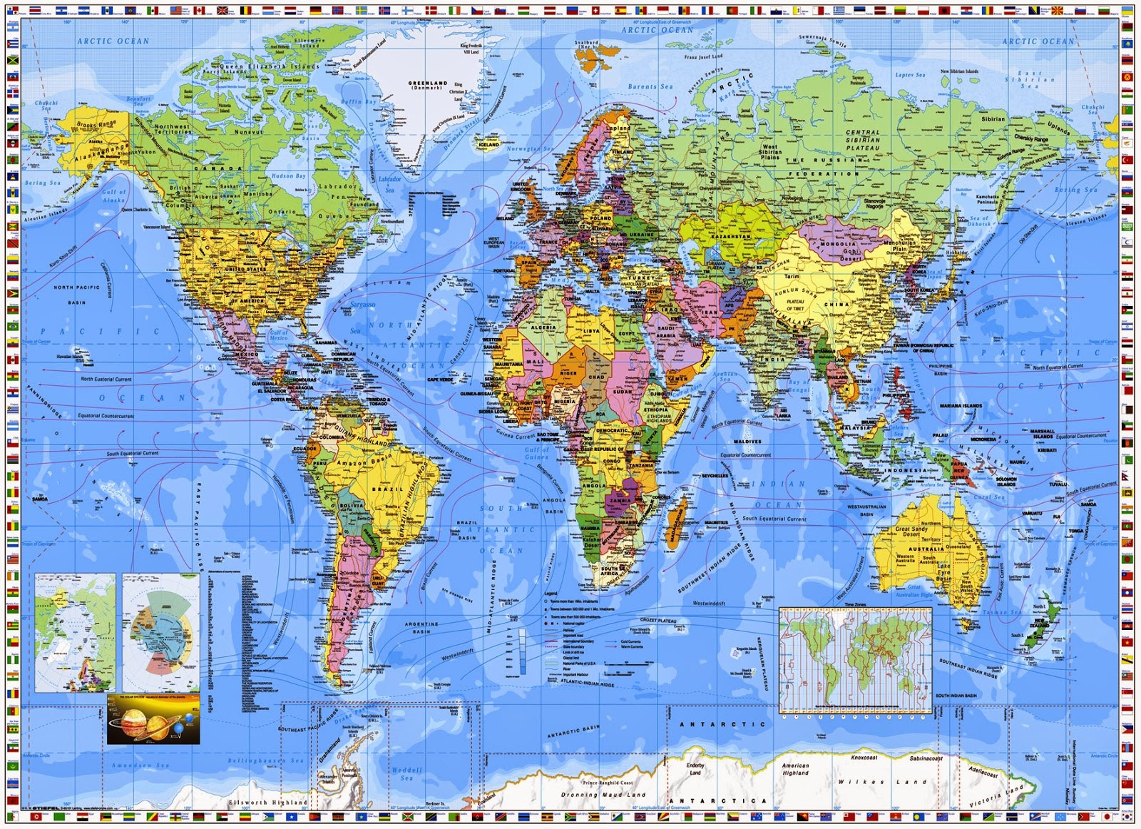 Basic World Map Printable Basic World Map Printable