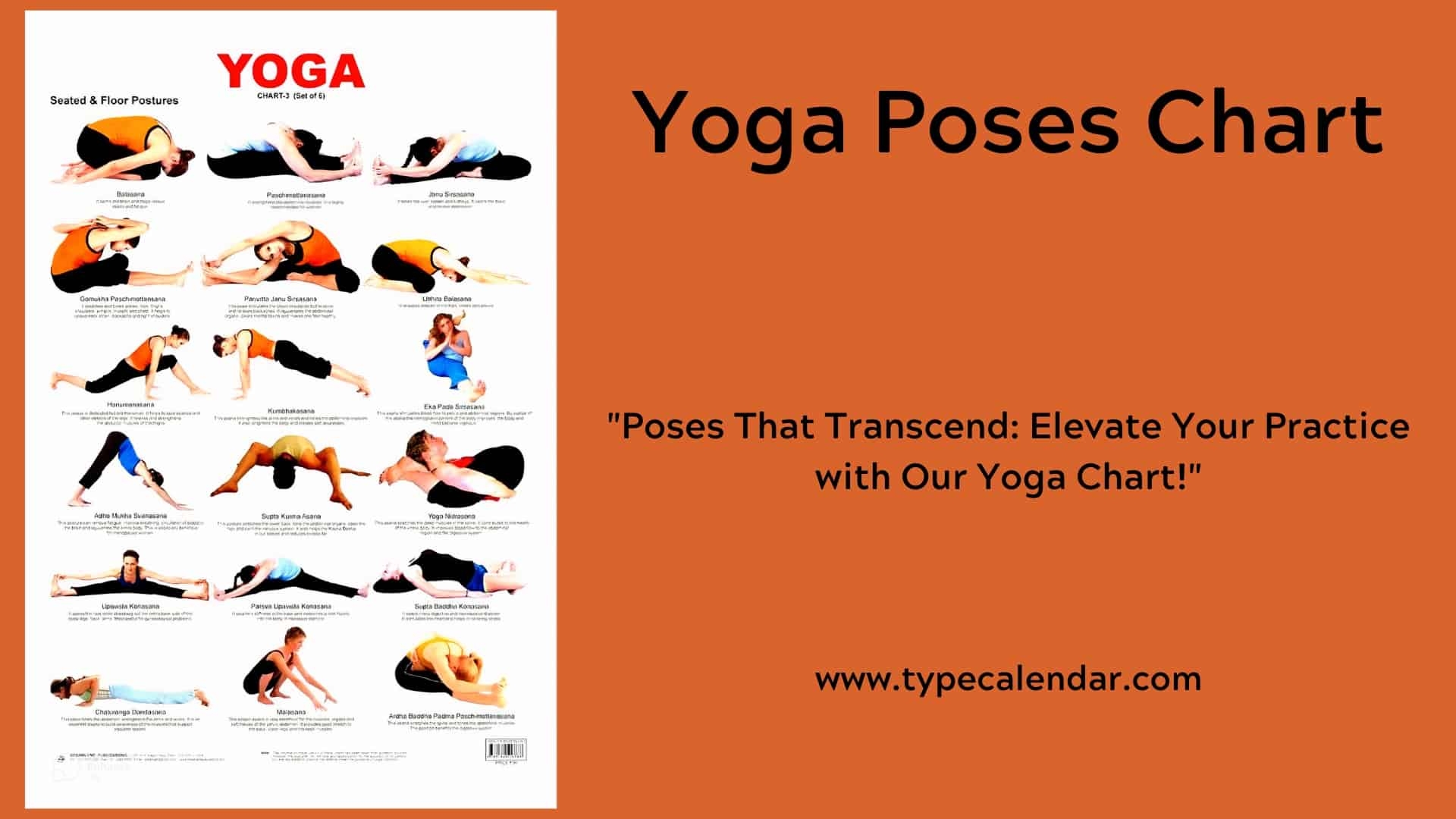 Yoga Positions Chart Printable