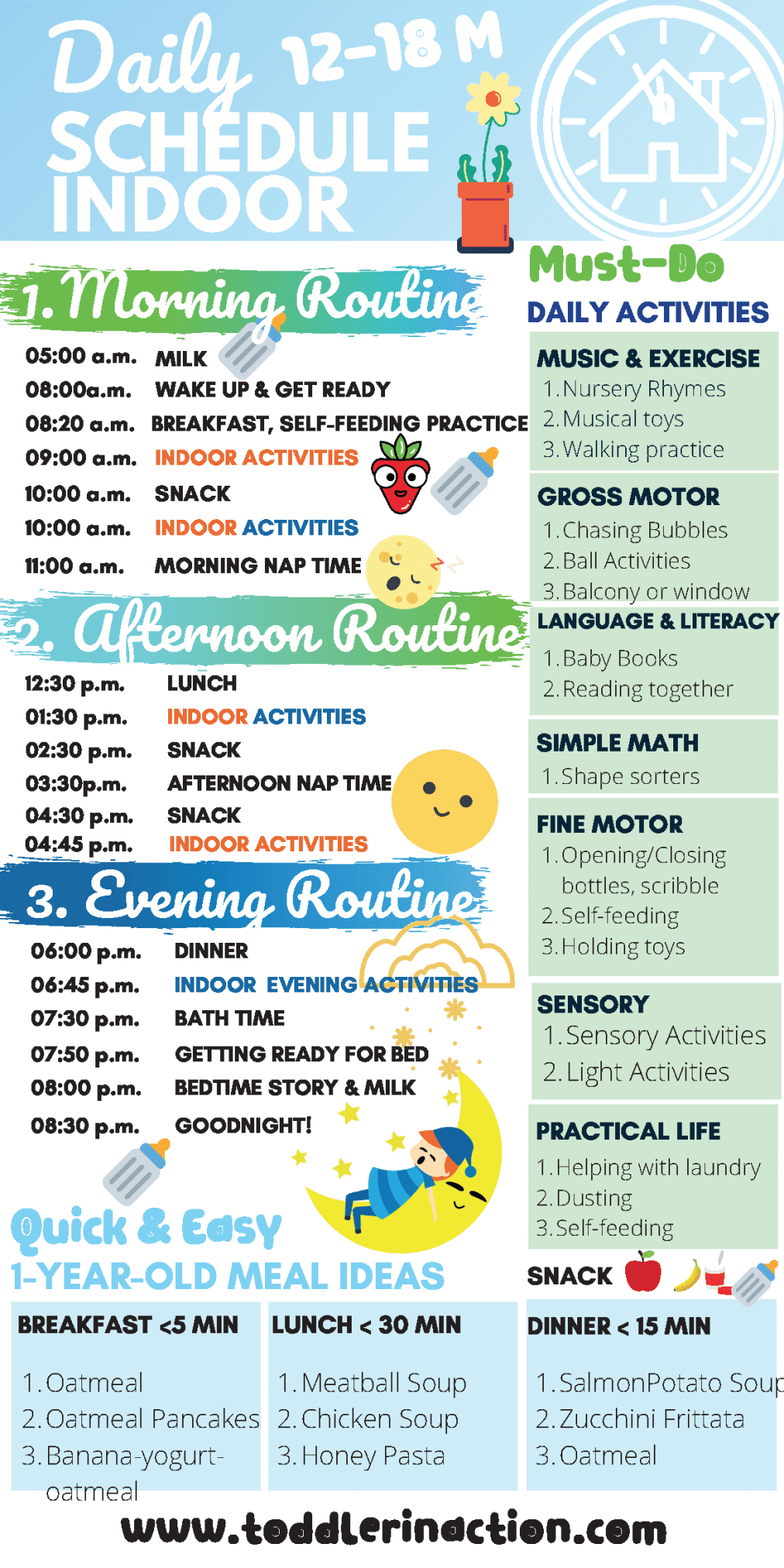 Toddler Schedule Chart Printable