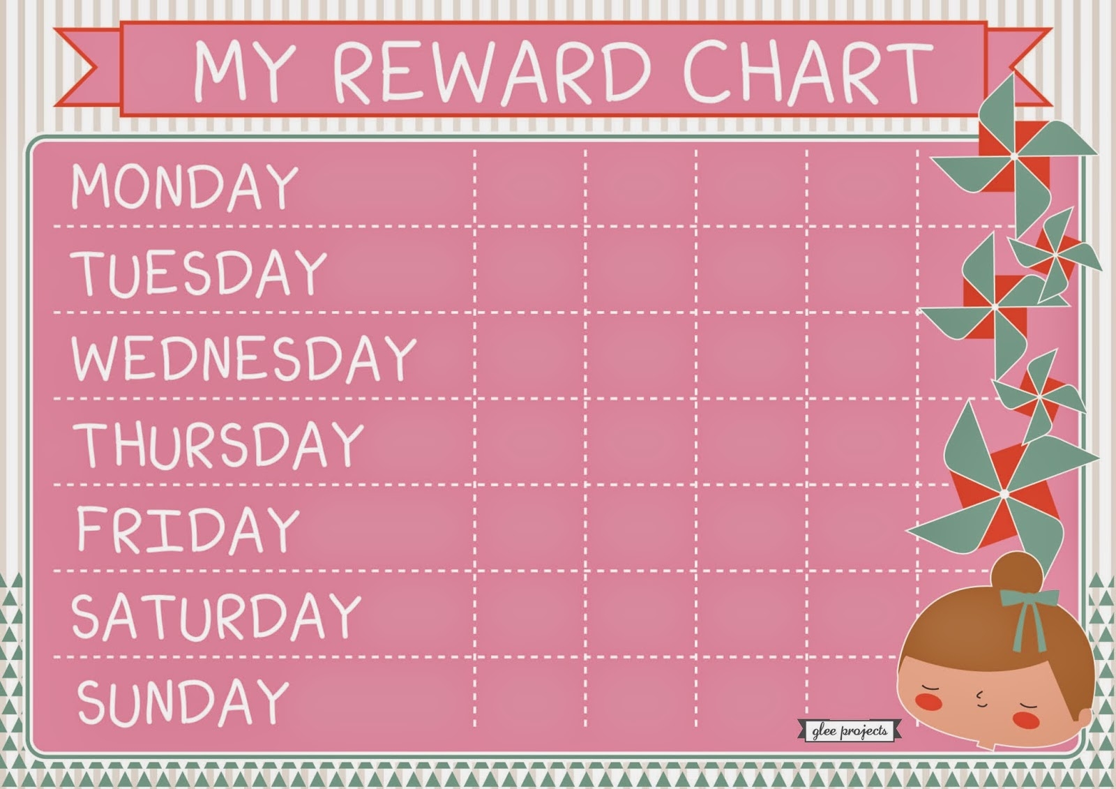 Girls Reward Chart Free Printable Girls Reward Chart Free Printable