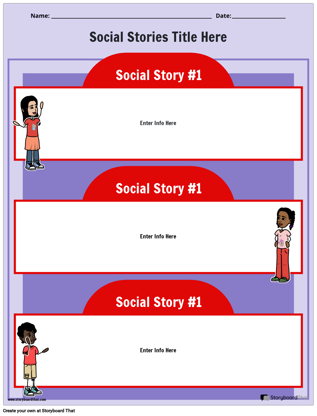 Free Social Story Templates Create Customize Easily