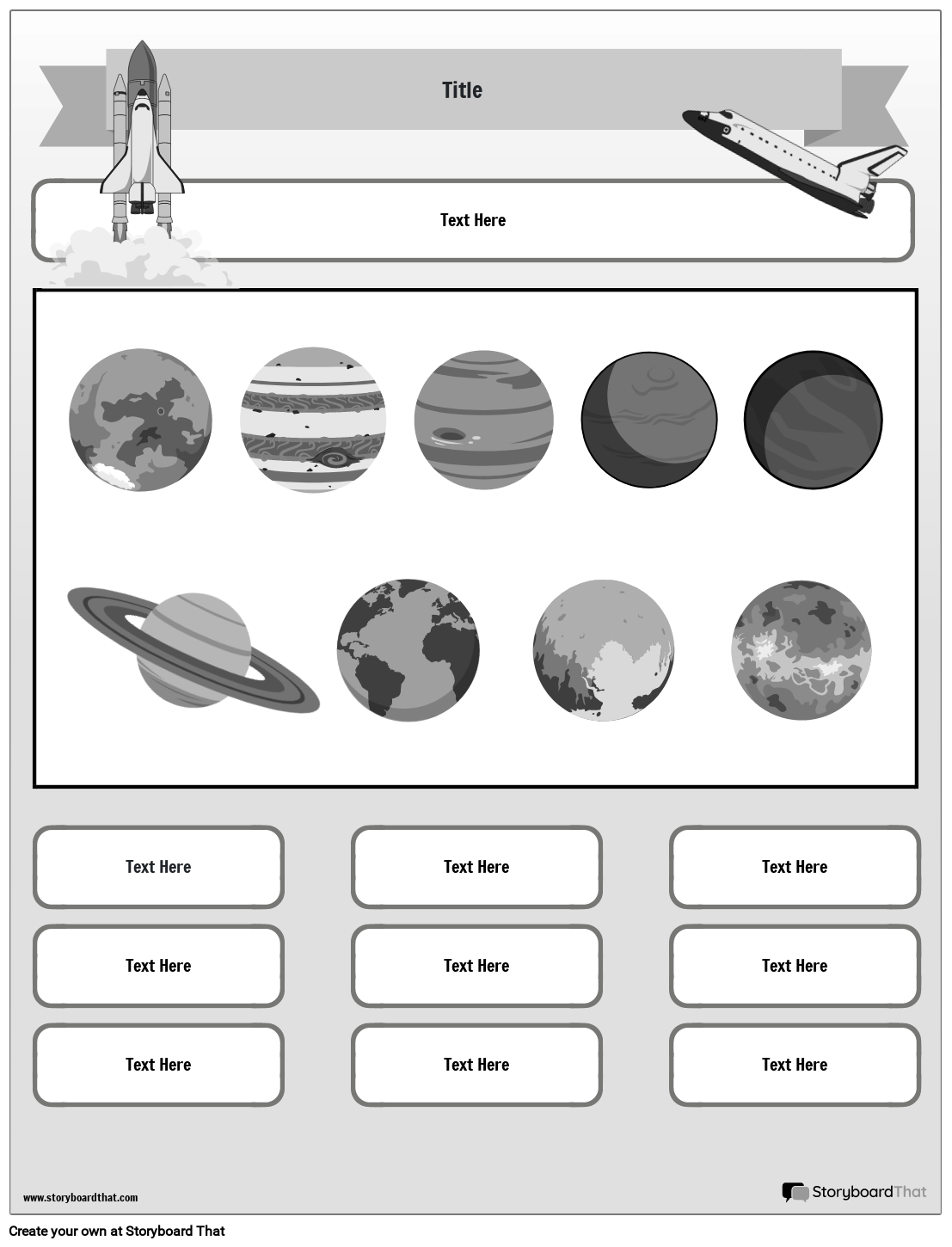 Free Solar System Worksheets By Storyboard That
