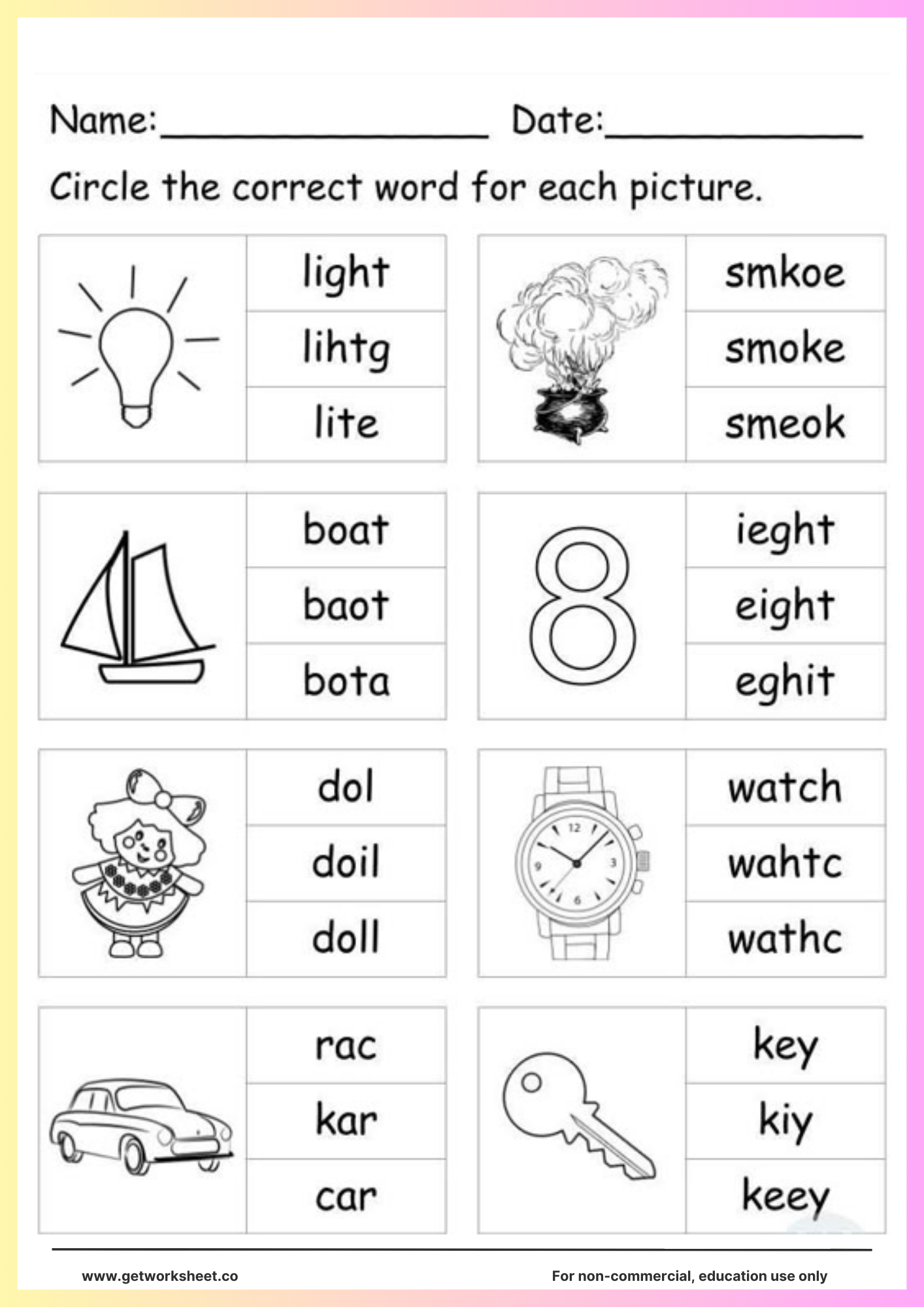 Free Spelling Worksheets Worksheets Get Worksheet Free Spelling Worksheets Worksheets Get Worksheet