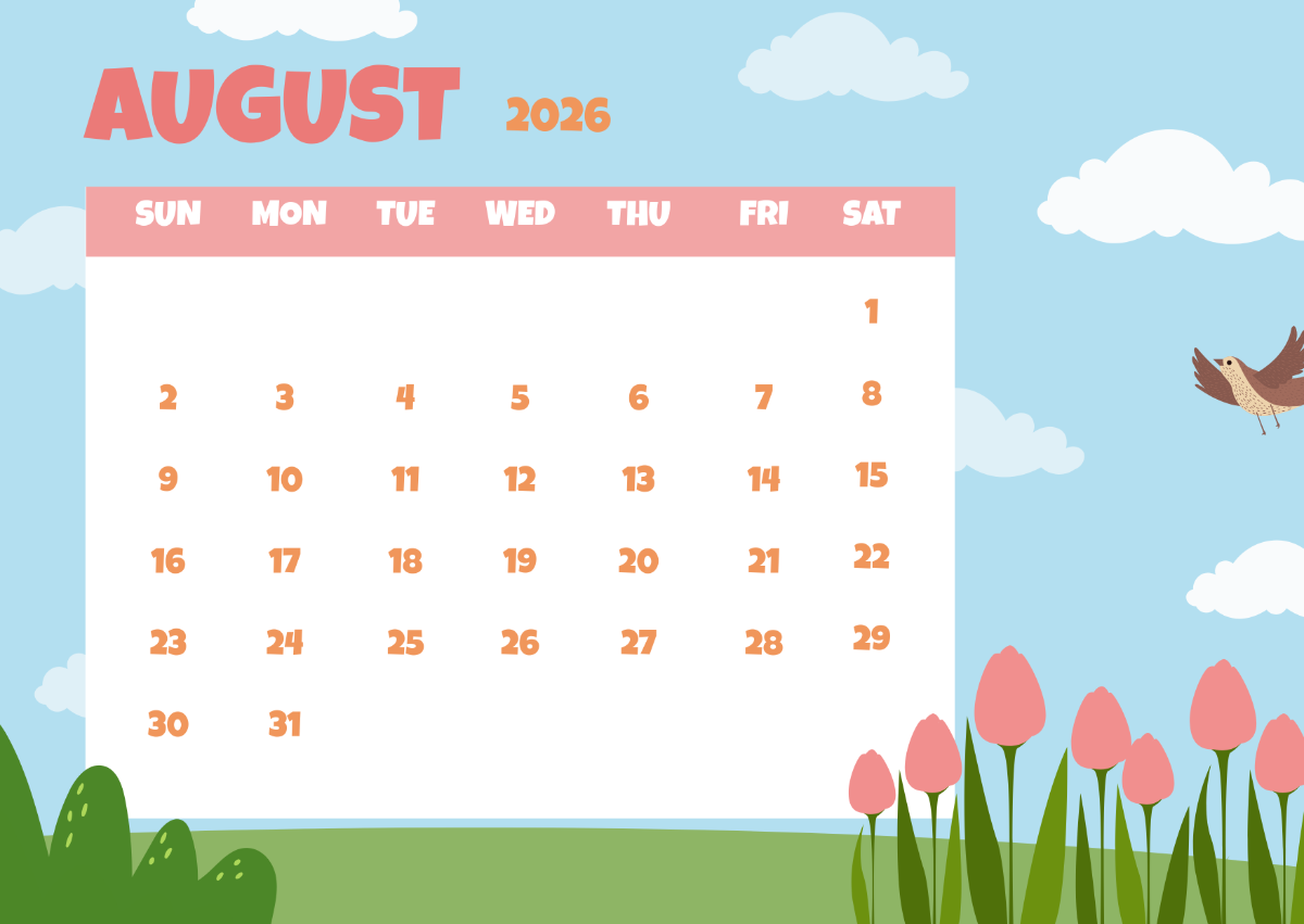 Spring 2026 Calendar Printable