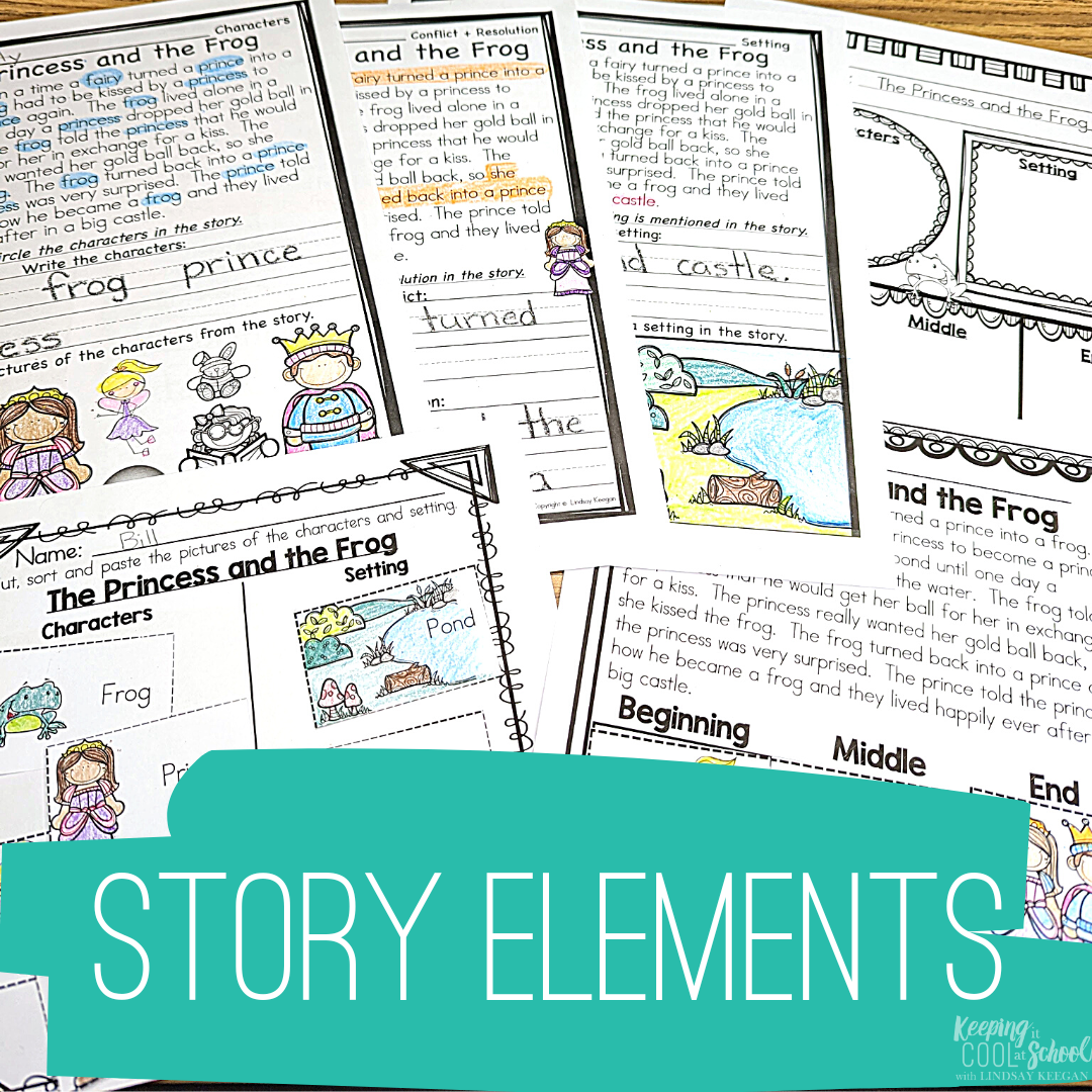 Free Story Elements Graphic Organizers And Worksheets For Kids Keeping It Cool At School