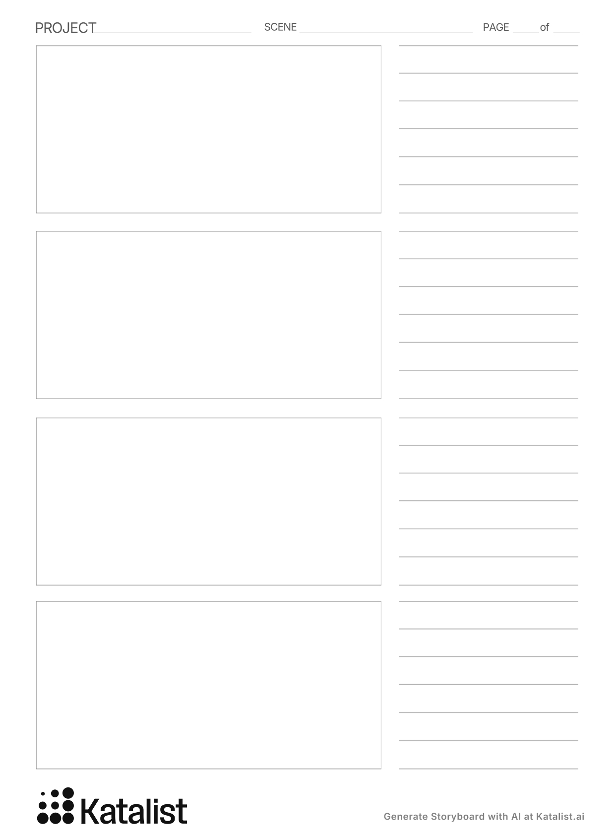 Free Storyboard Templates