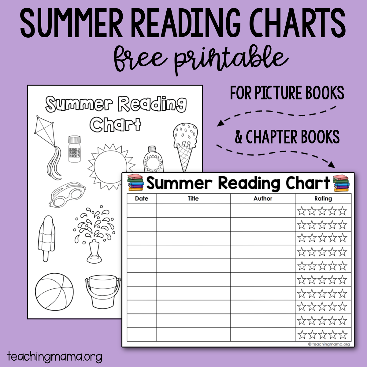 Summer Reading Chart Printables