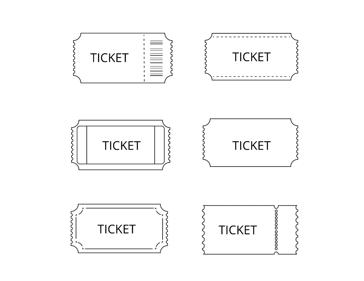 Free Ticket Templates Editable And Printable