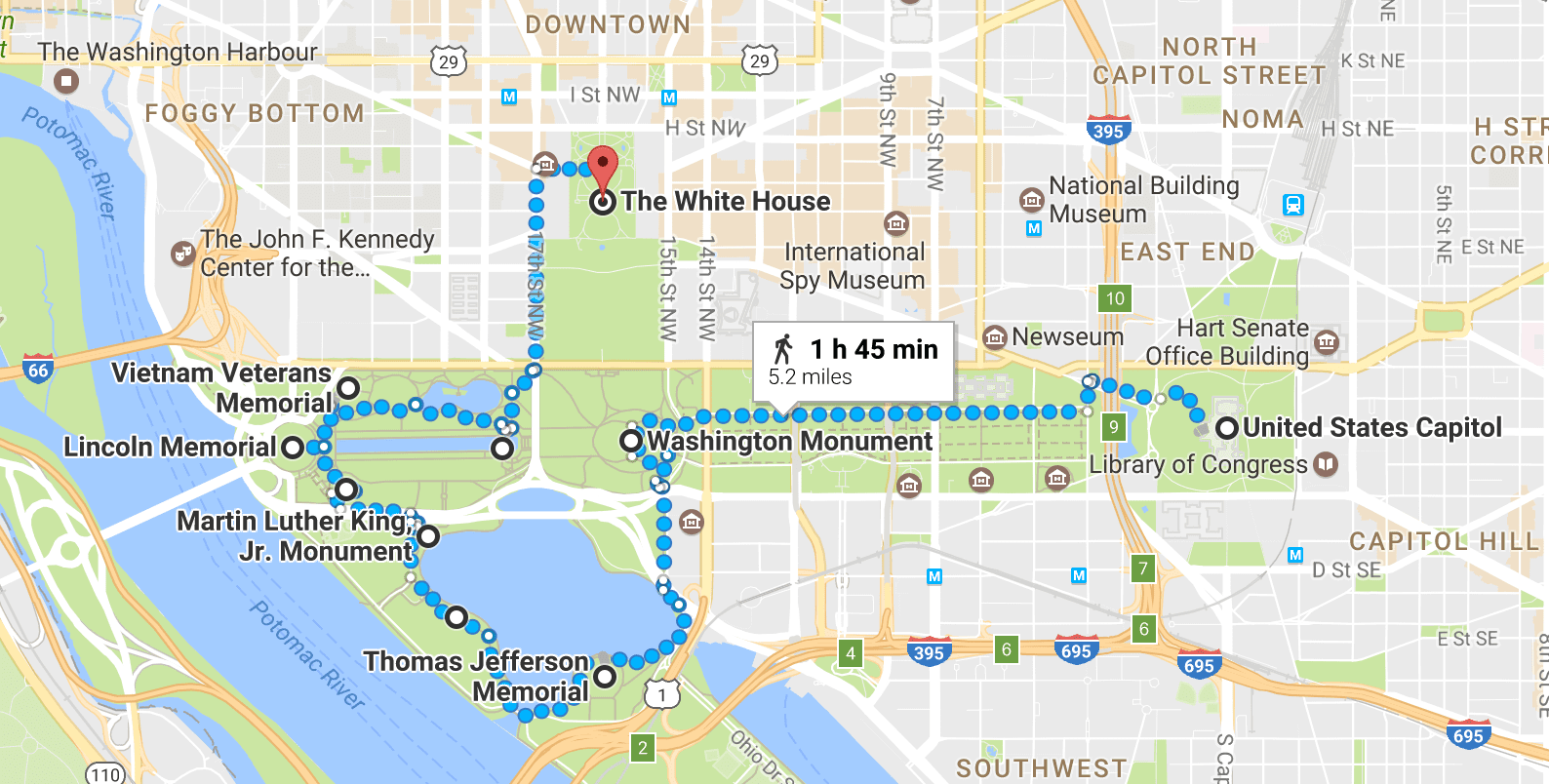 Free Walking Tour Washington DC Monuments State By State Travel