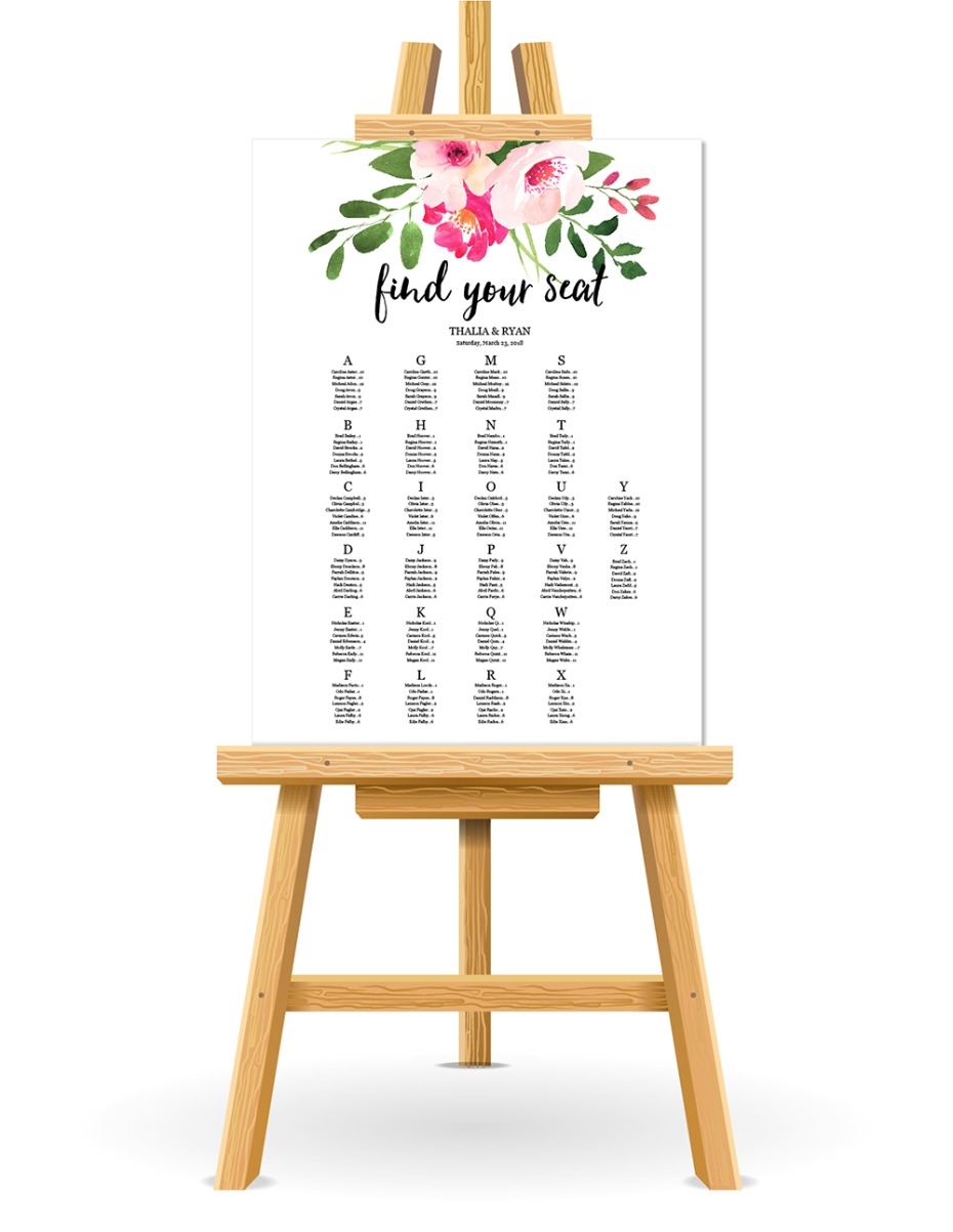 Printable Wedding Seating Charts Free Printable Wedding Seating Charts Free
