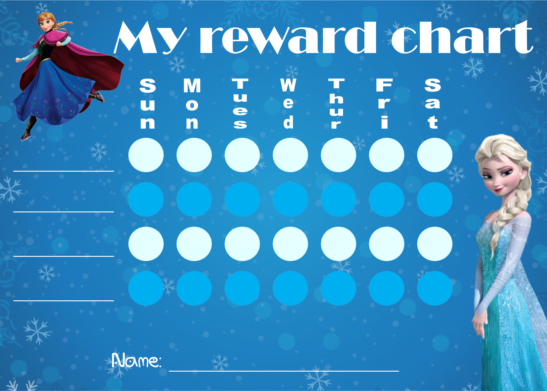 Free Printable Reward Charts Frozen Free Printable Reward Charts Frozen