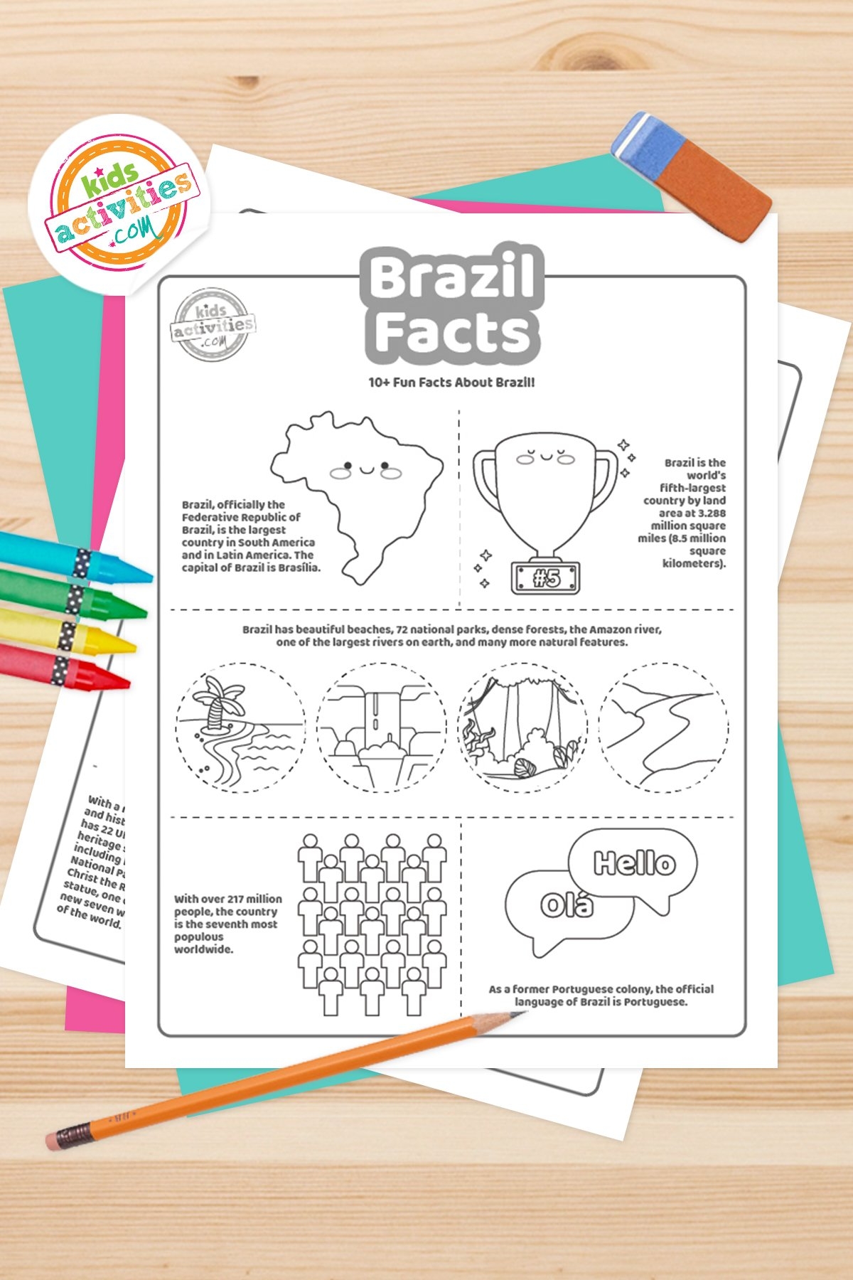 Fun Facts About Brazil For Kids Printable Kids Activities Blog