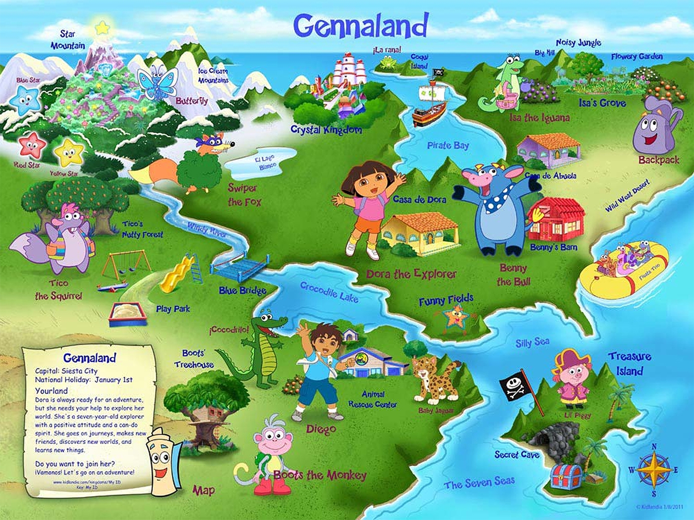 Gennaland Monday Map One Man s World