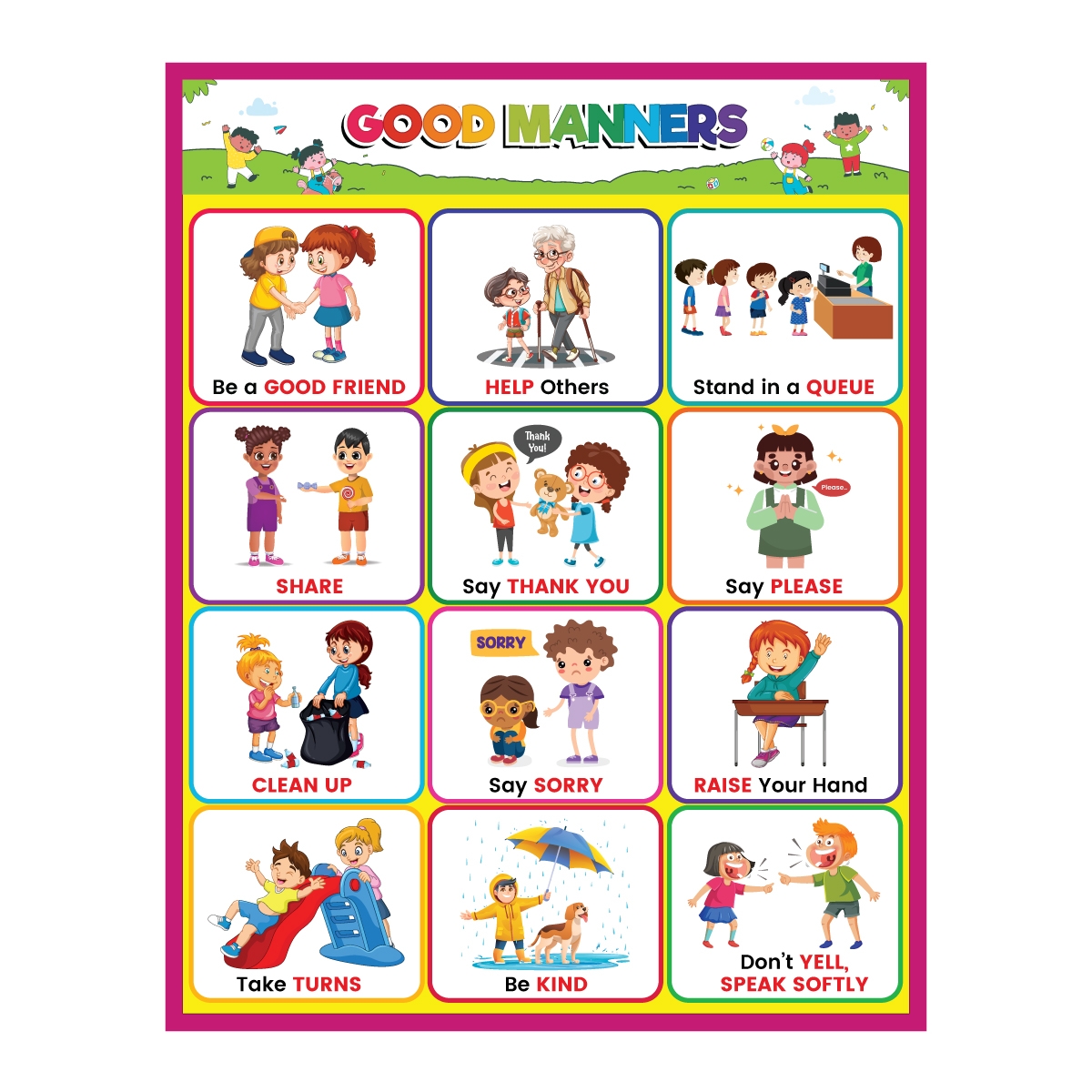 Printable Table Manners Chart