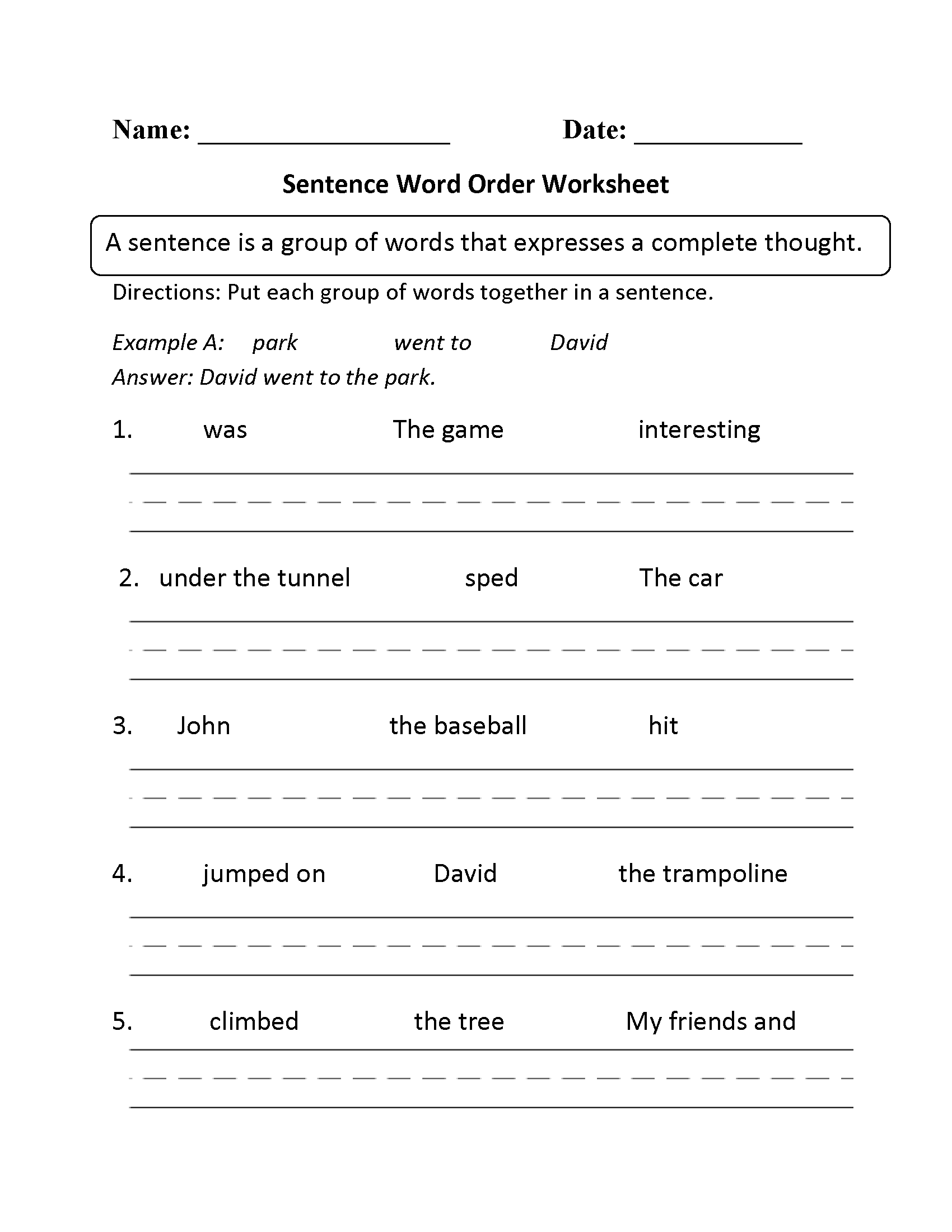 Grammar Worksheets Sentence Structure Worksheets Grammar Worksheets Sentence Structure Worksheets