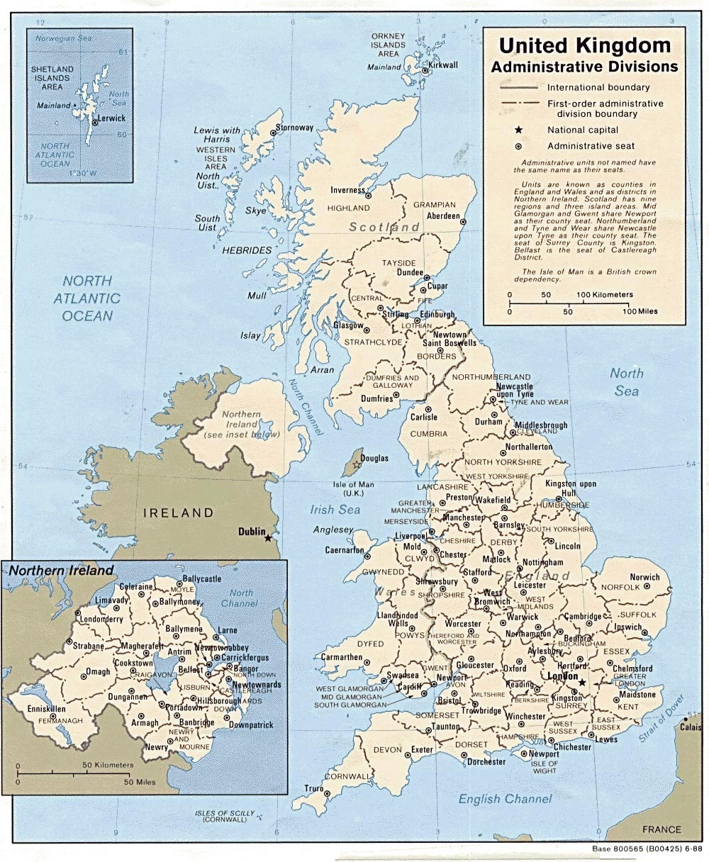 Free Printable Map Of The Uk
