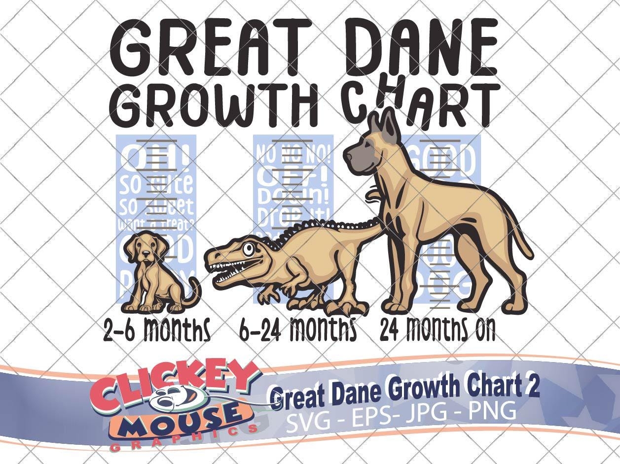 Great Dane Growth Chart 2 Etsy