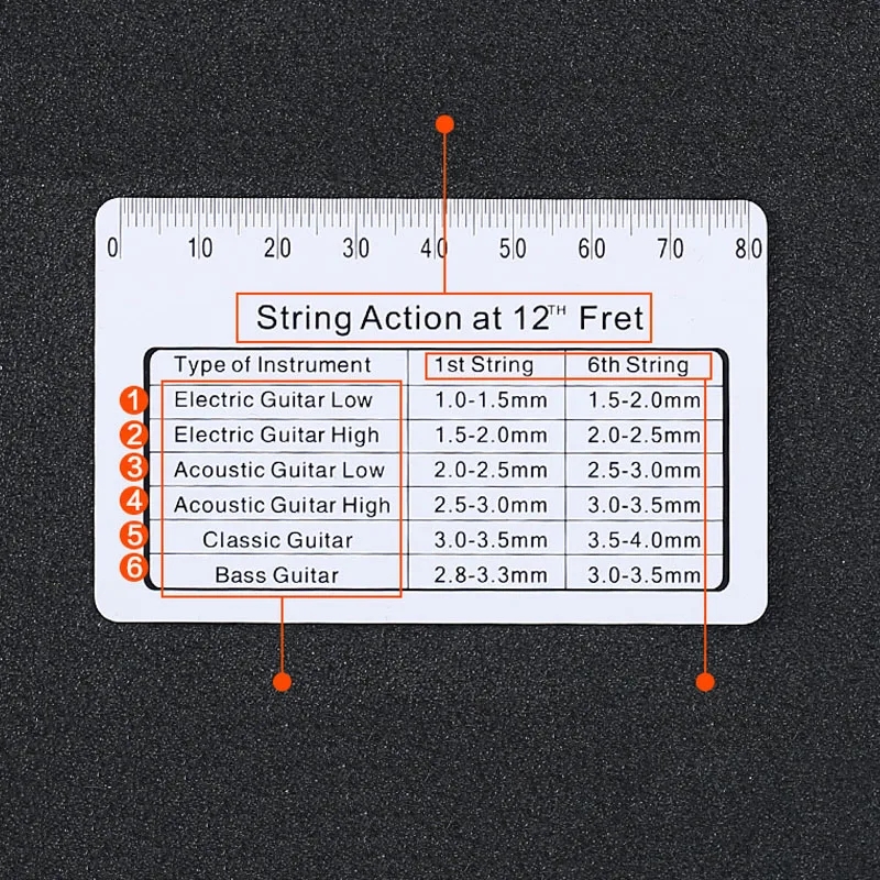 Guitar String Height Gauge String Action Gauge For Guitars Precision Setup Tool For Bass Guitar