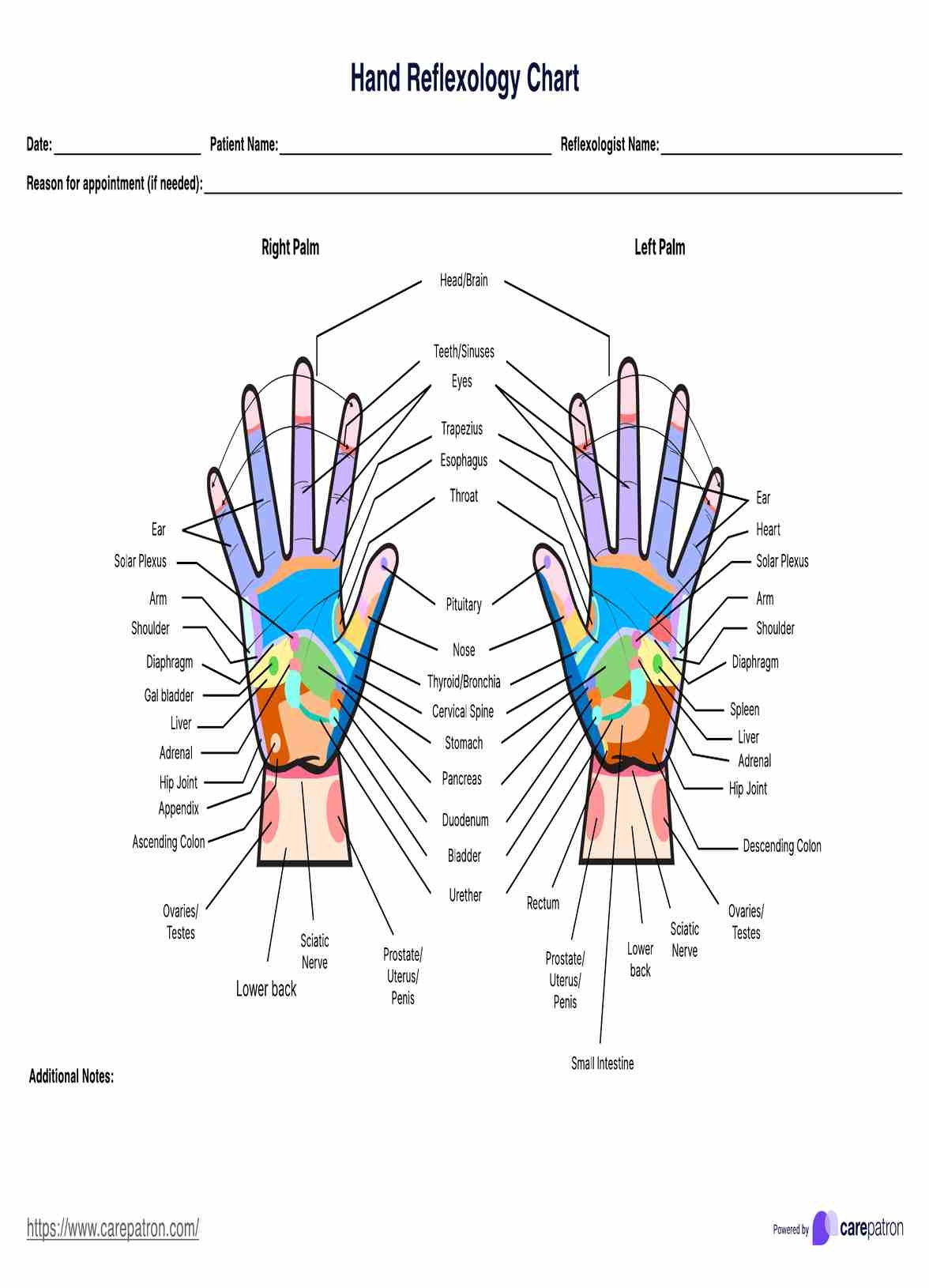 Printable Acupressure Points Chart