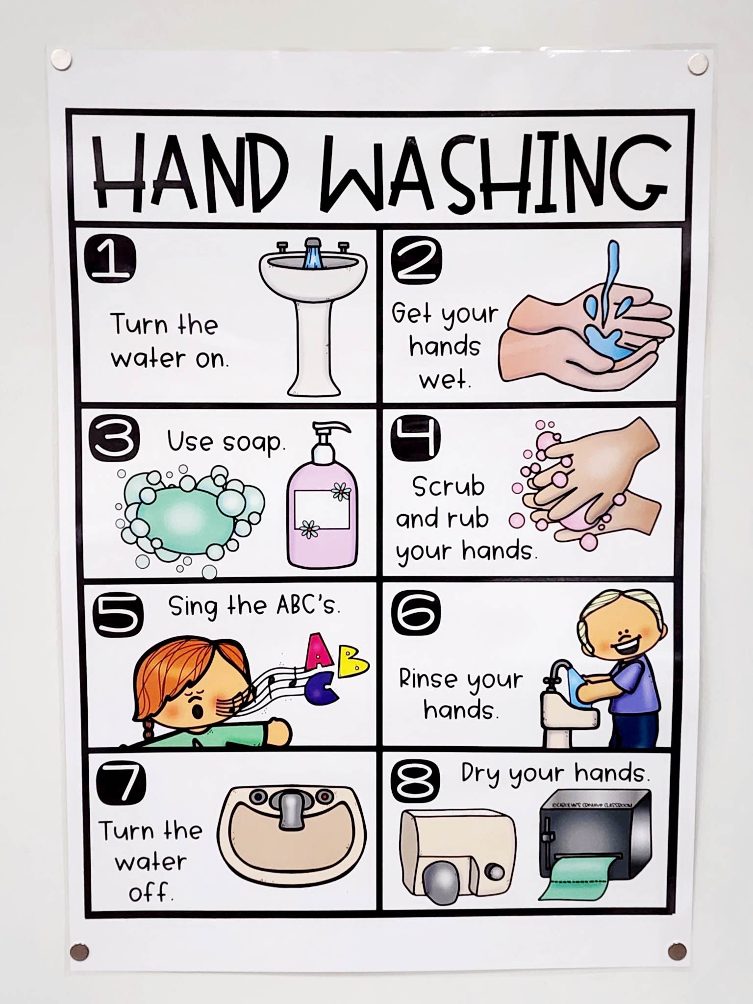 Hand Washing Anchor Chart Hard Good Option 1