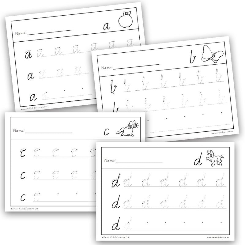 Handwriting Sheets VIC WA NT Smart Kids Australia Worksheets Library