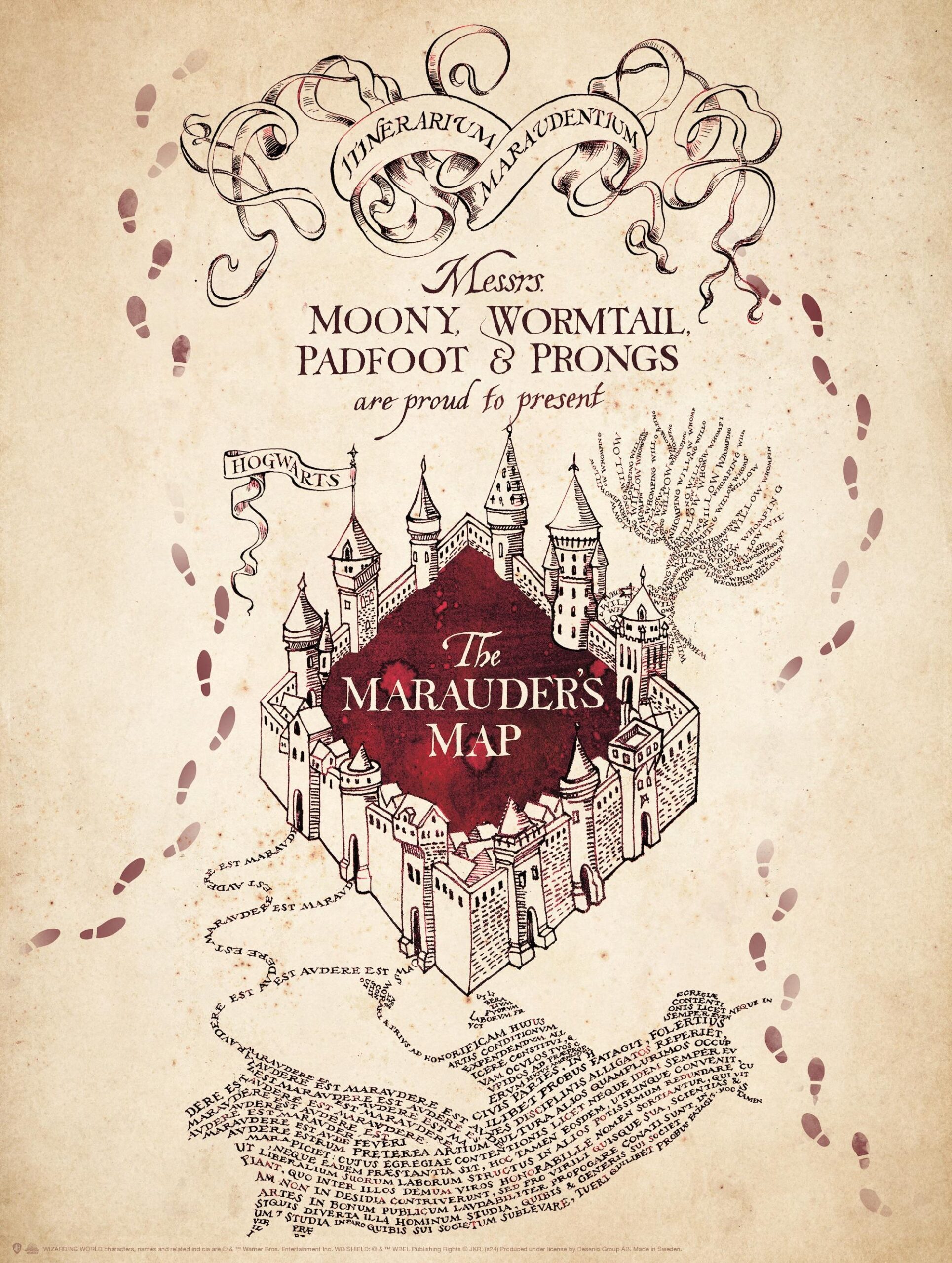 Harry Potter Marauder s Map Print