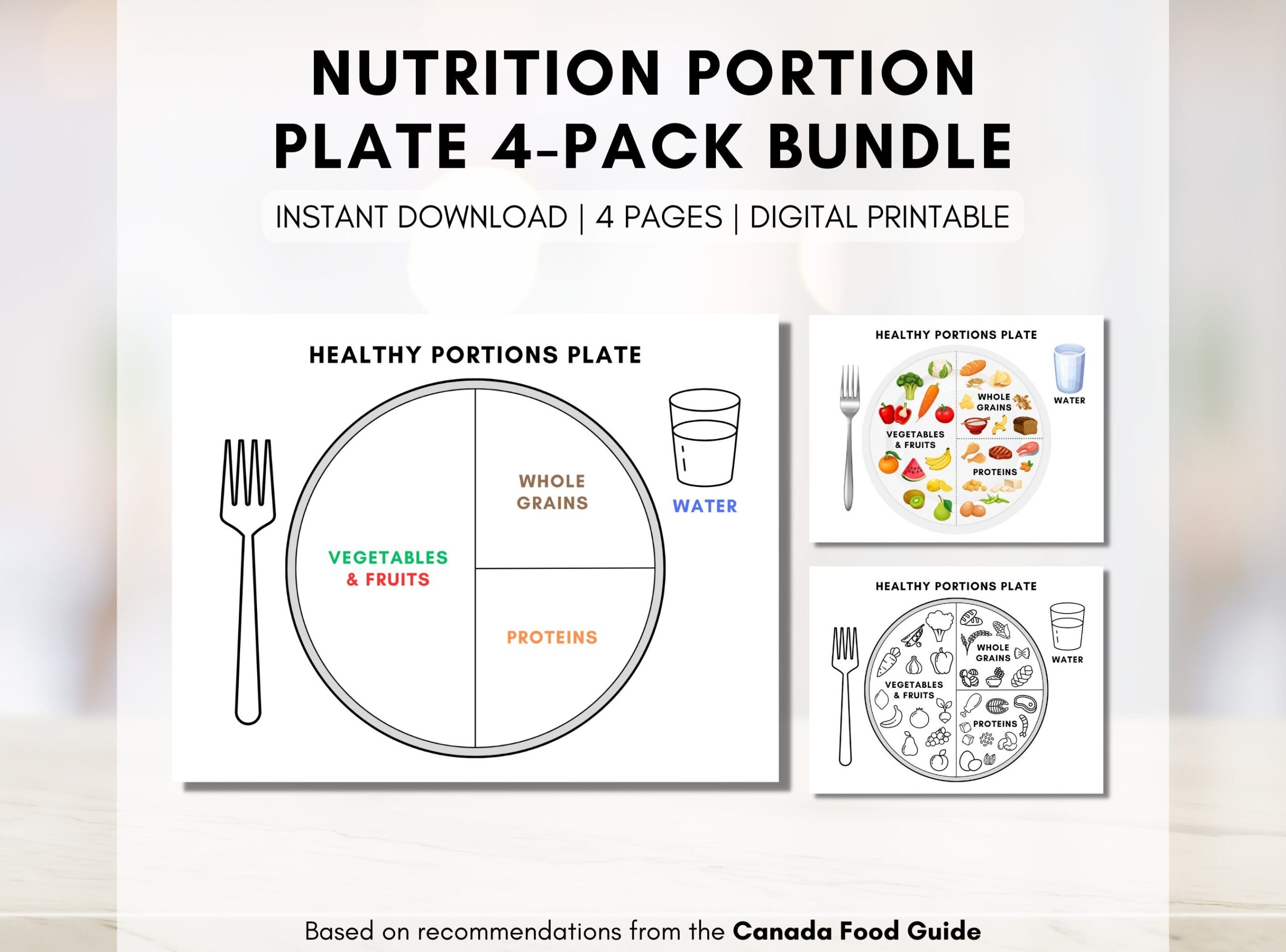 Printable Portion Size Chart