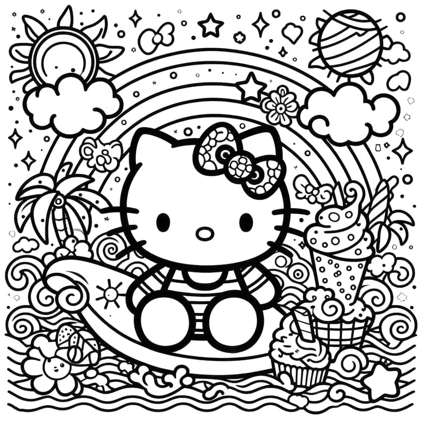 Hello Kitty Coloring Pages 56 Cute Coloring Sheets Hello Kitty Coloring Pages 56 Cute Coloring Sheets