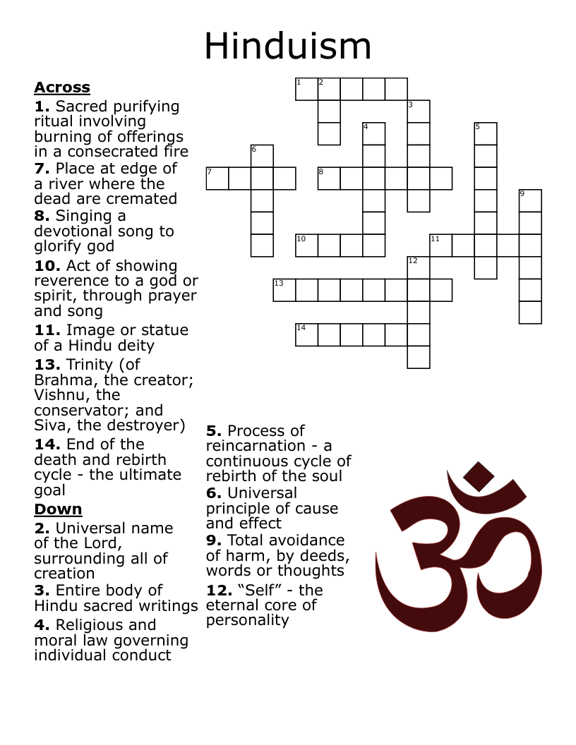 Hinduism And Buddhism Worksheet WordMint