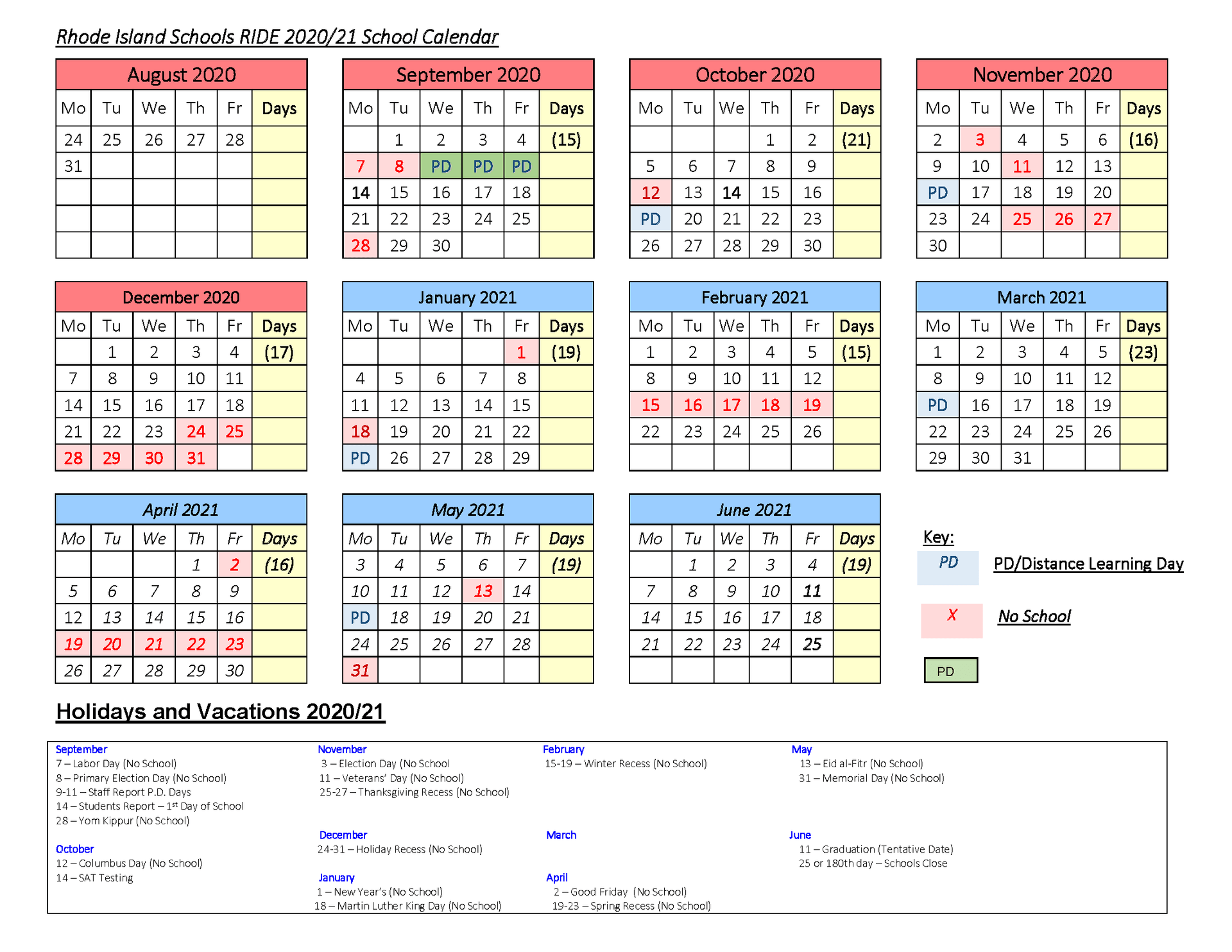 Hofstra Law Calendar
