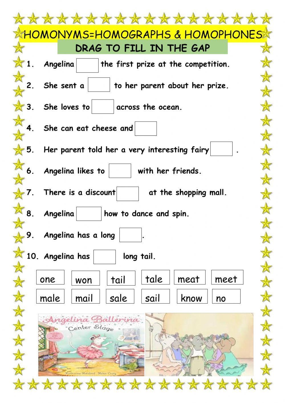 Homonyms U0026 Homophones Worksheet Live Worksheets Worksheets Library