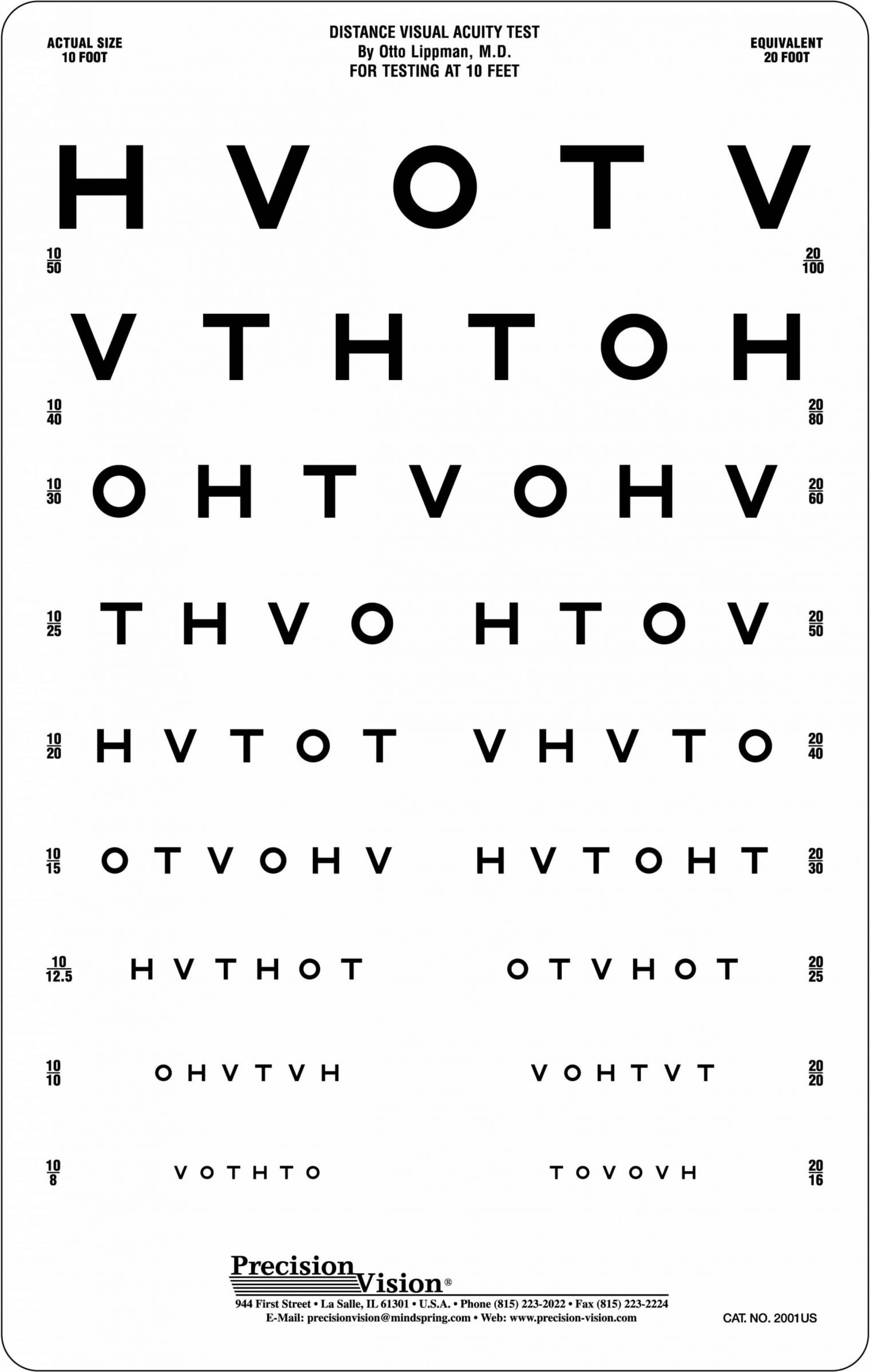 10 Foot Eye Chart Printable