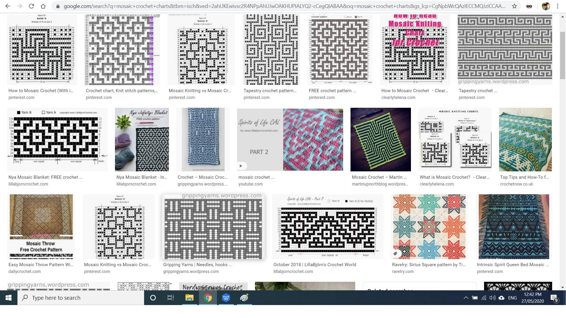 How To Adapt Mosaic Knitting Charts For Mosaic Crochet Nomad Stitches