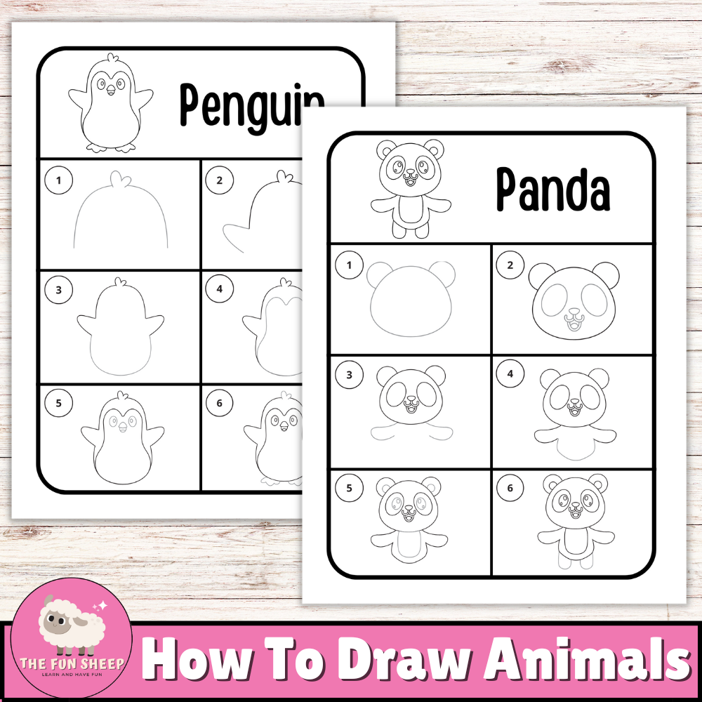 How To Draw Animals Step By Step Instructions Printable Worksheet For Kids Made By Teachers