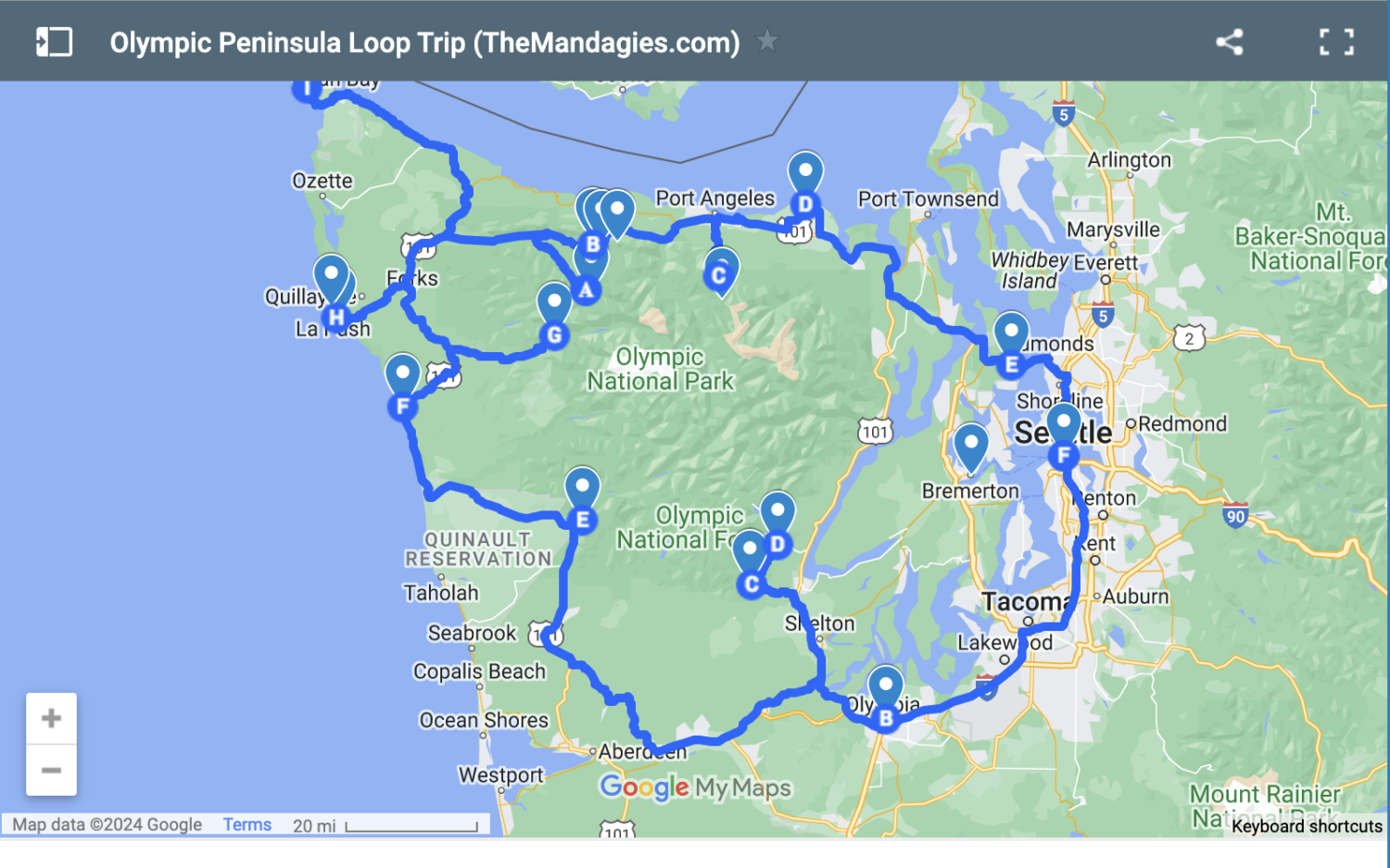 How To Plan An Olympic Peninsula Road Trip Route The Mandagies