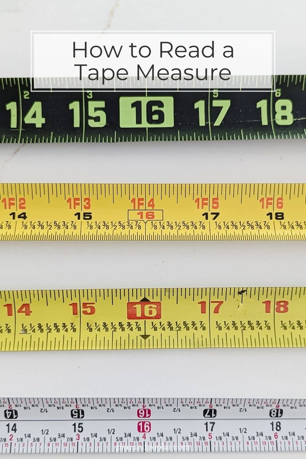 Printable Tape Measure Chart