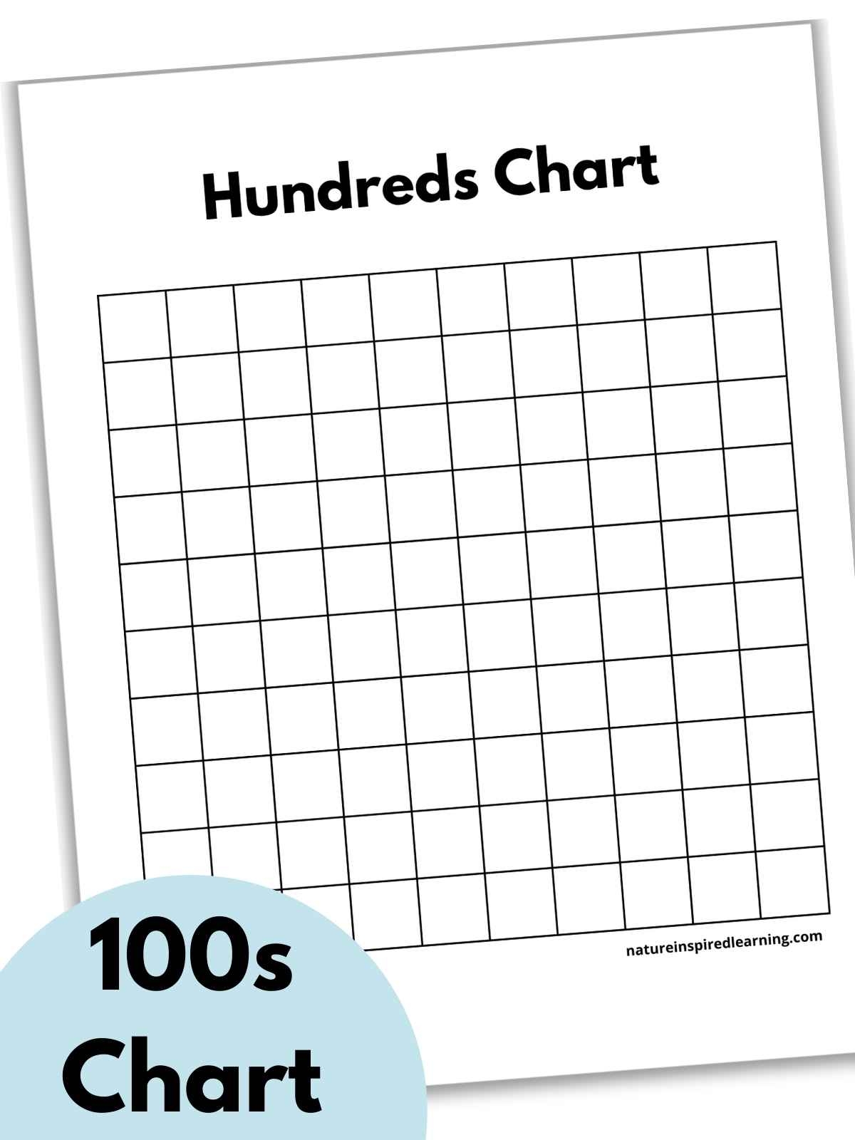 Printable 100 Chart Small