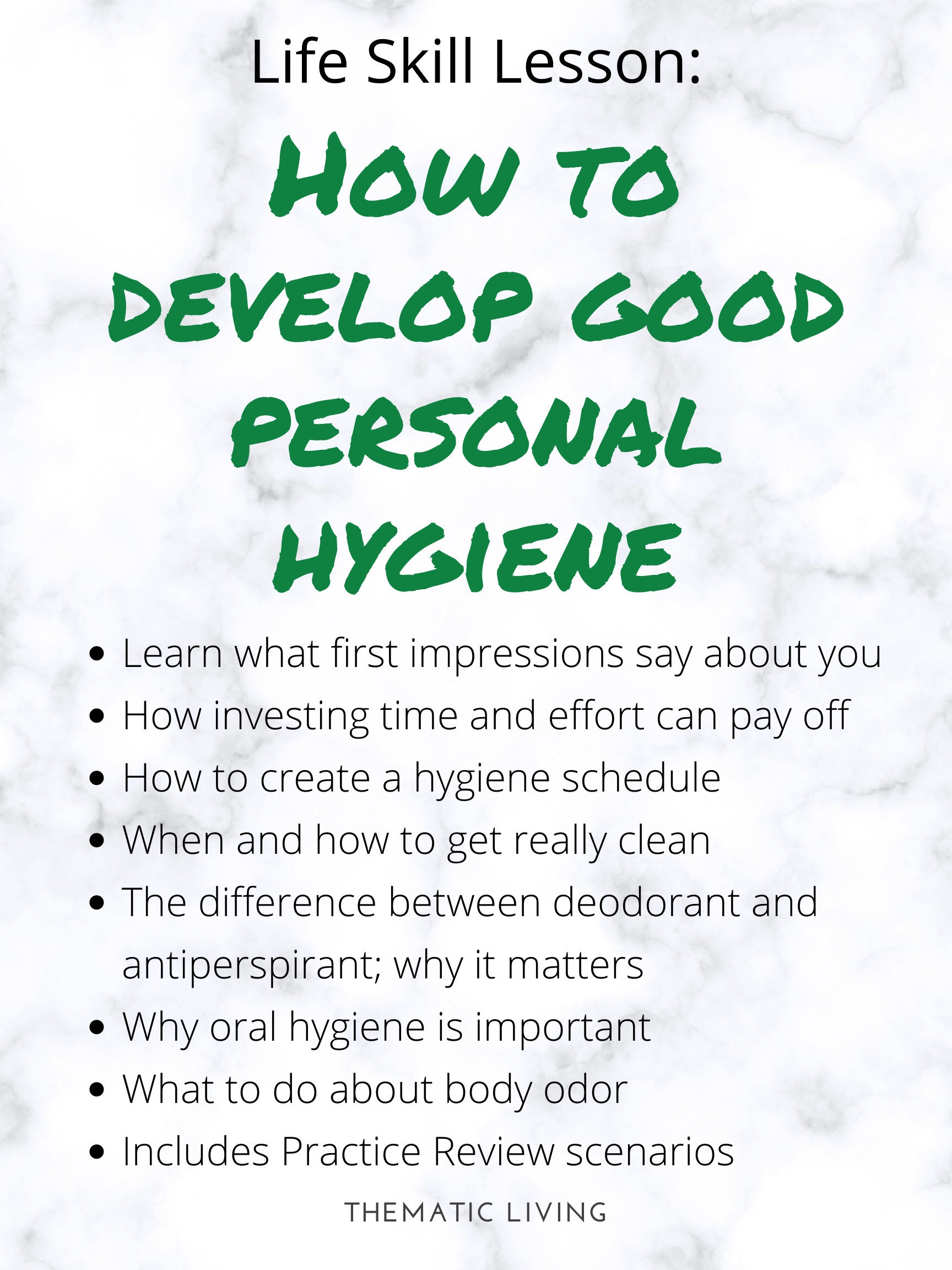 Free Printable Hygiene Charts For Adults
