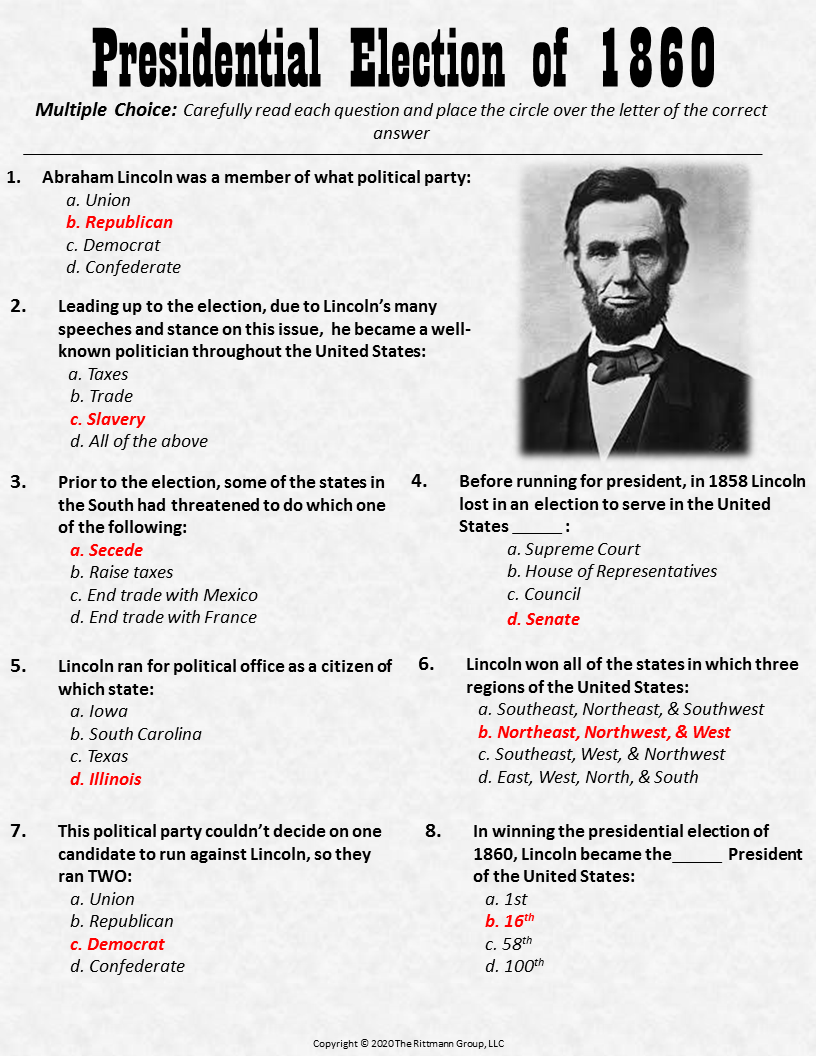 Incredible Civil War Worksheets For Teaching History