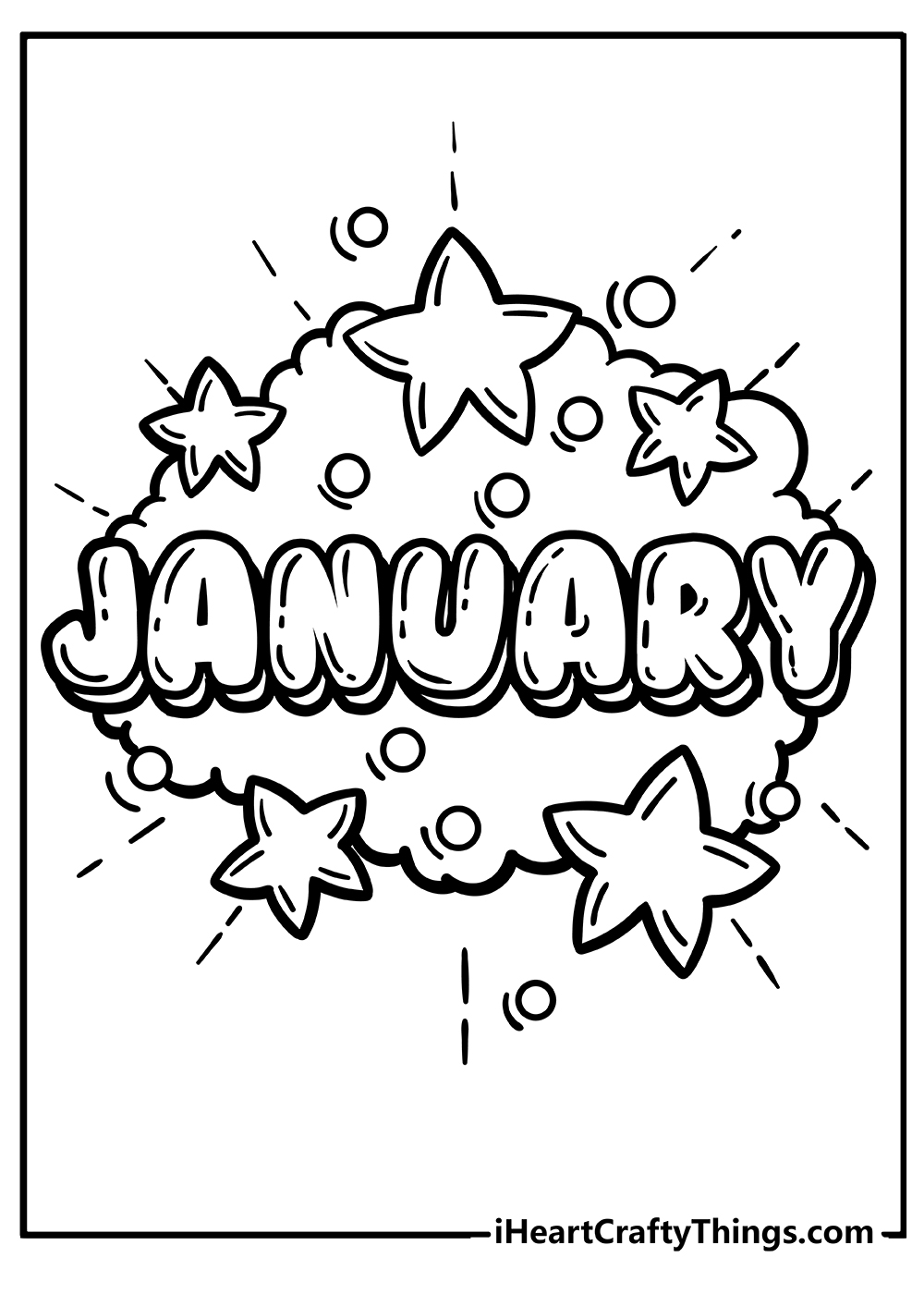Free Printable January Coloring Sheets Free Printable January Coloring Sheets