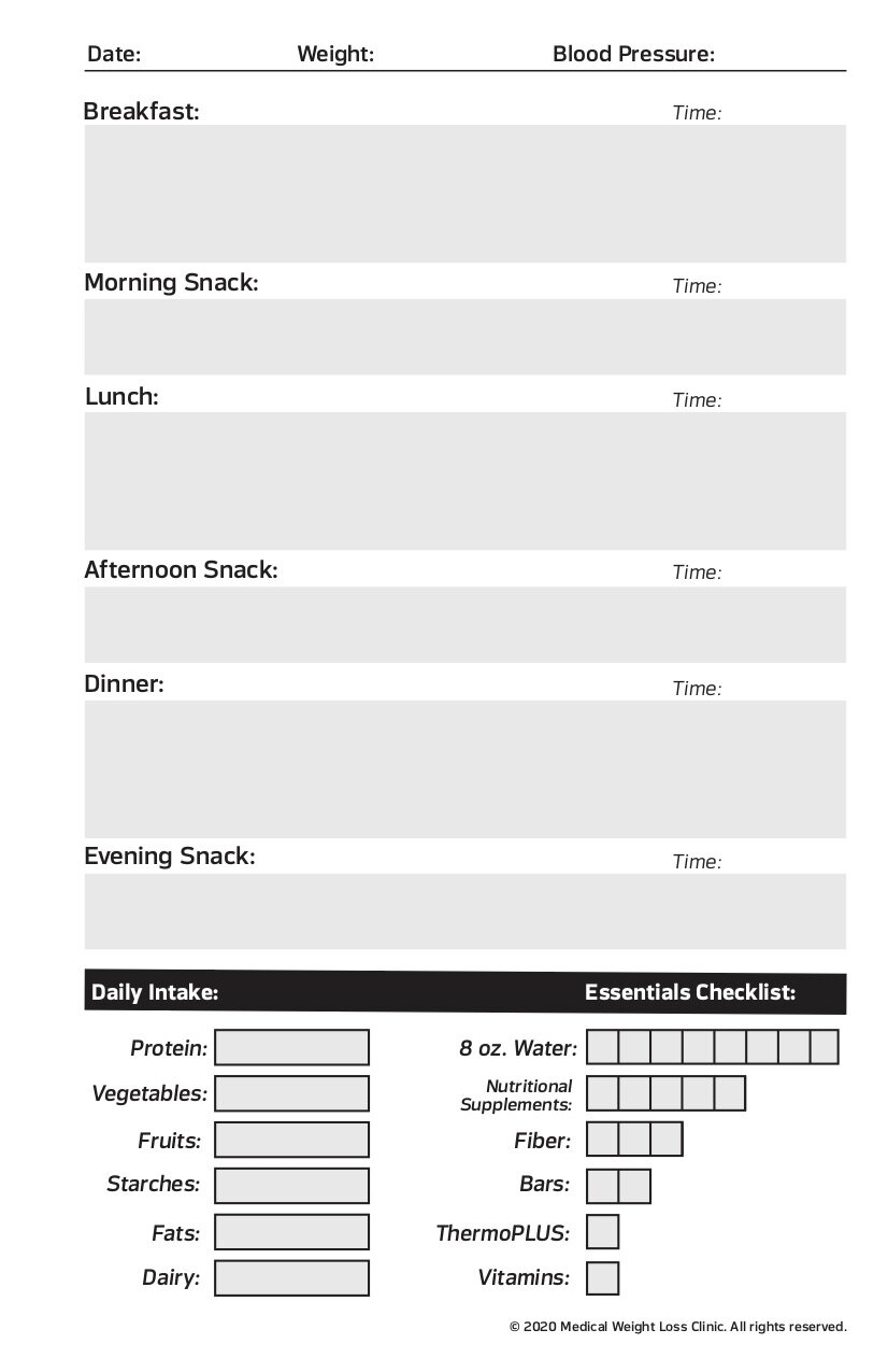 Journal Page Medical Weight Loss Clinic