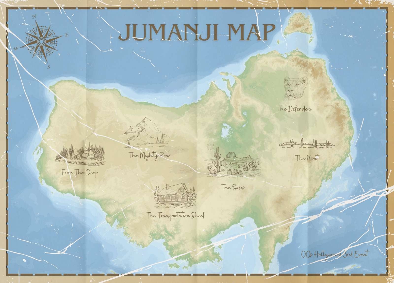Jumanji Map EPuzzle Photo Puzzle