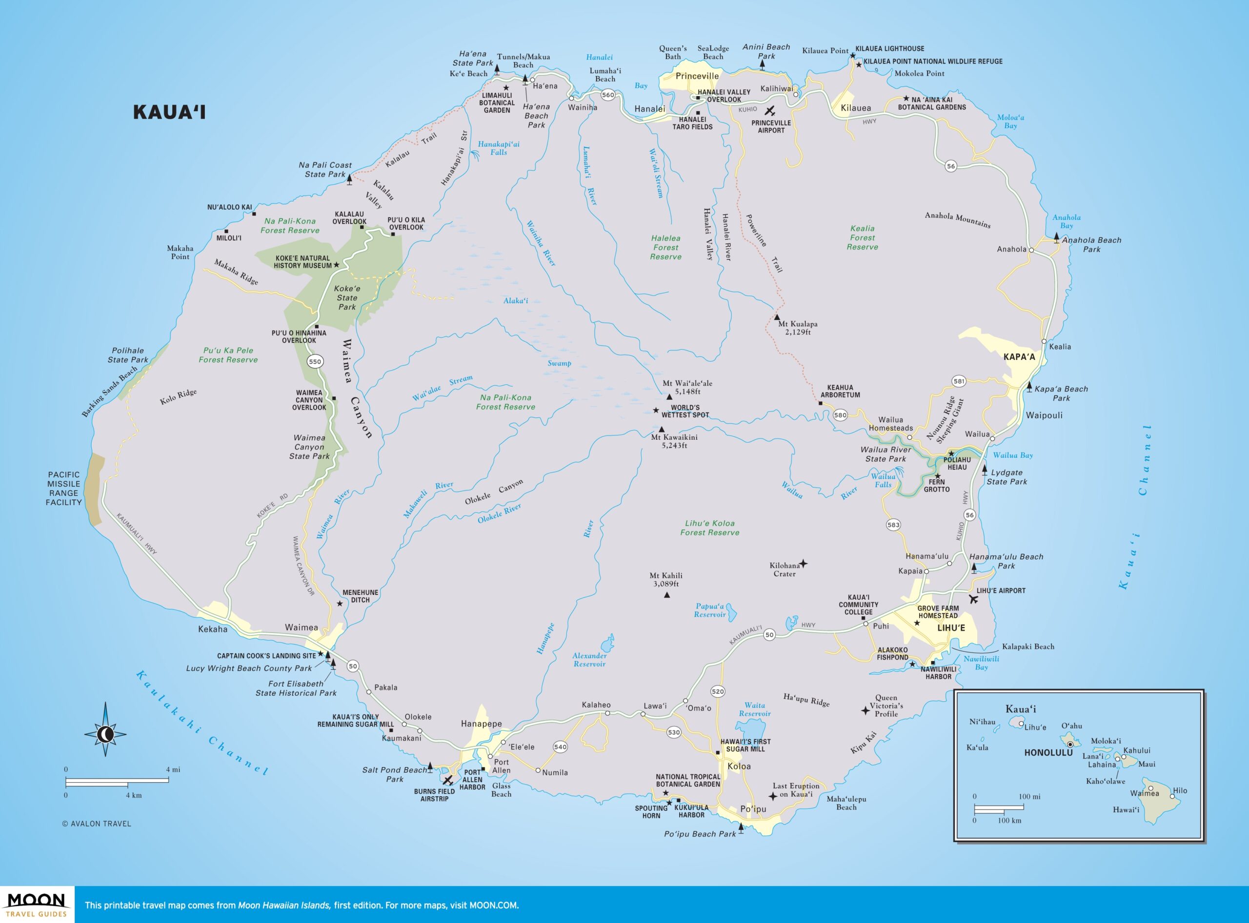 Kaua i Moon Travel Guides