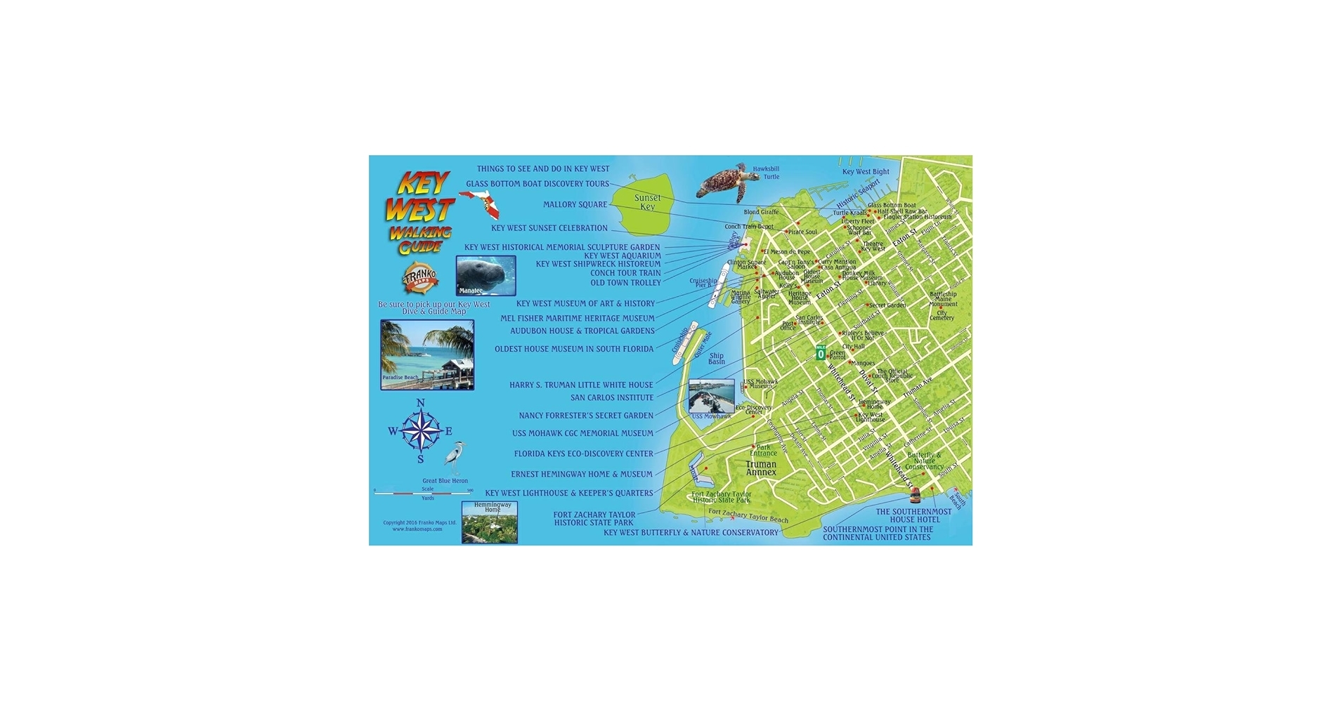 Printable Key West Walking Map Pdf
