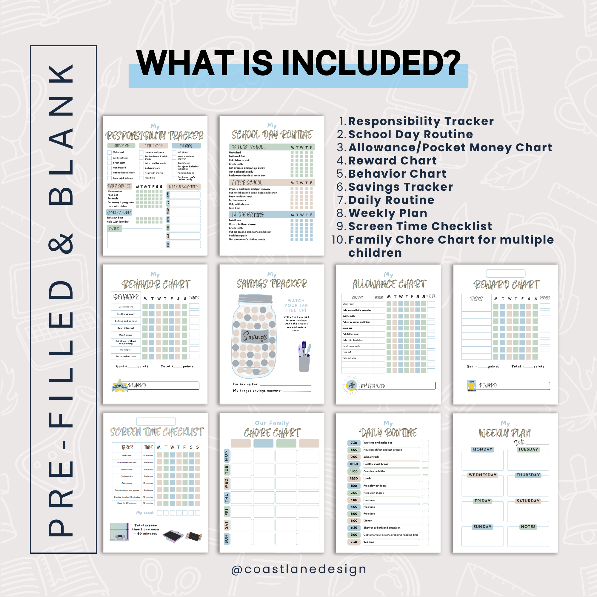 Printable Money Chore Chart Printable Money Chore Chart