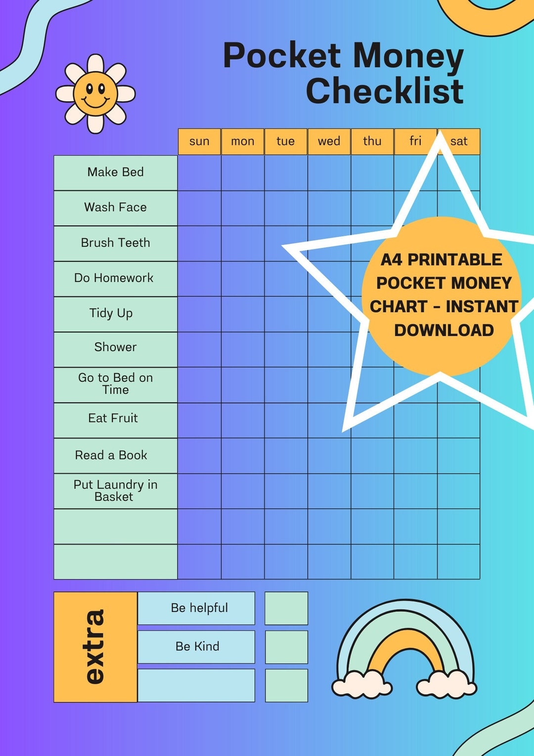 Kids Learning Money Chart Free Printable