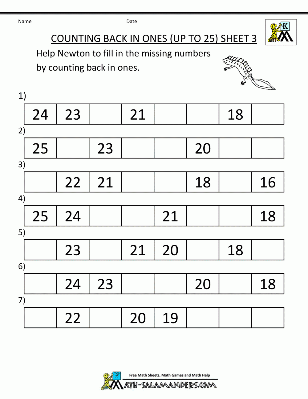 Number 22 Worksheets Free Printable